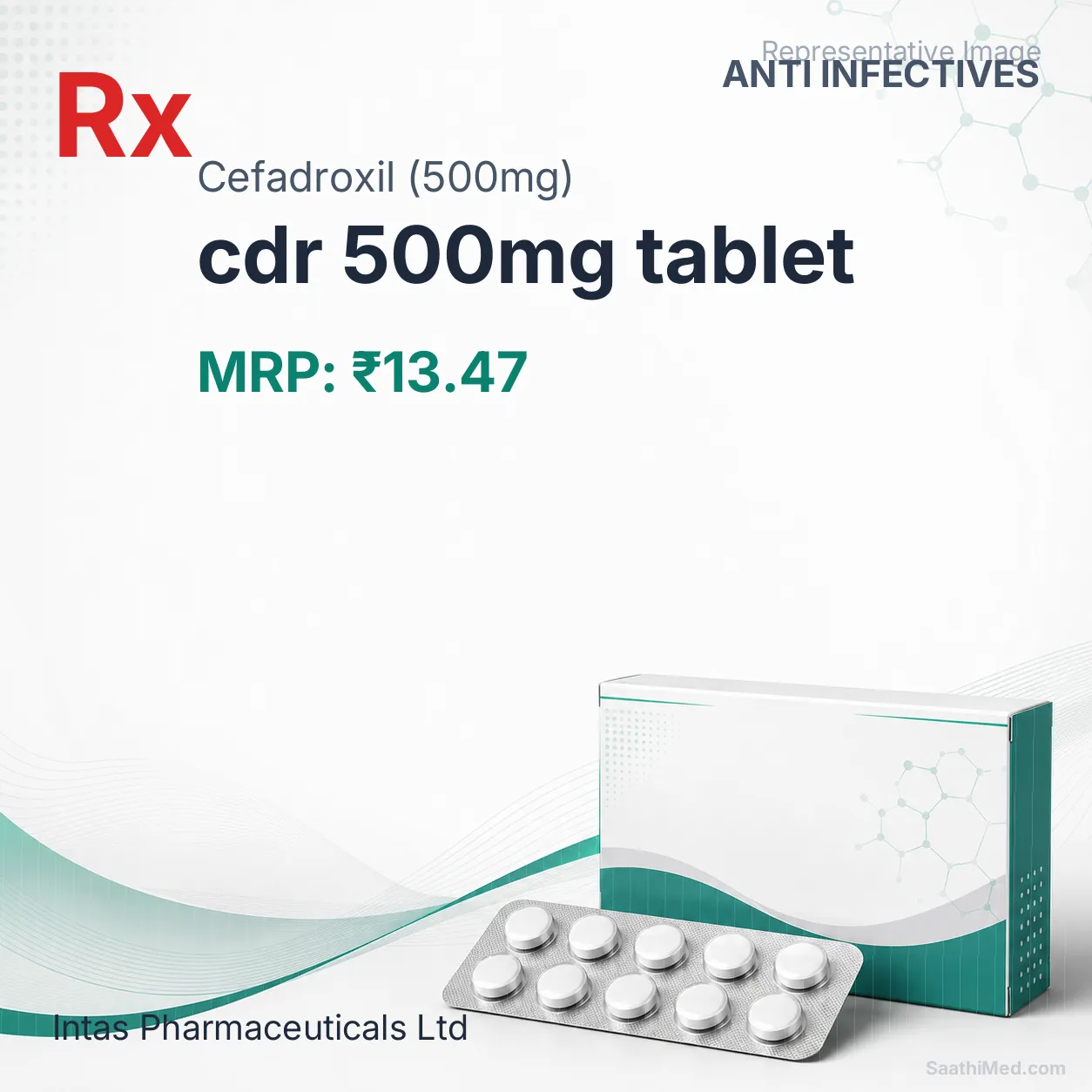 cdr 500mg tablet Allopathy (Cefadroxil (500mg)) - Uses in Hindi, Side Effects, Substitutes & Price in India