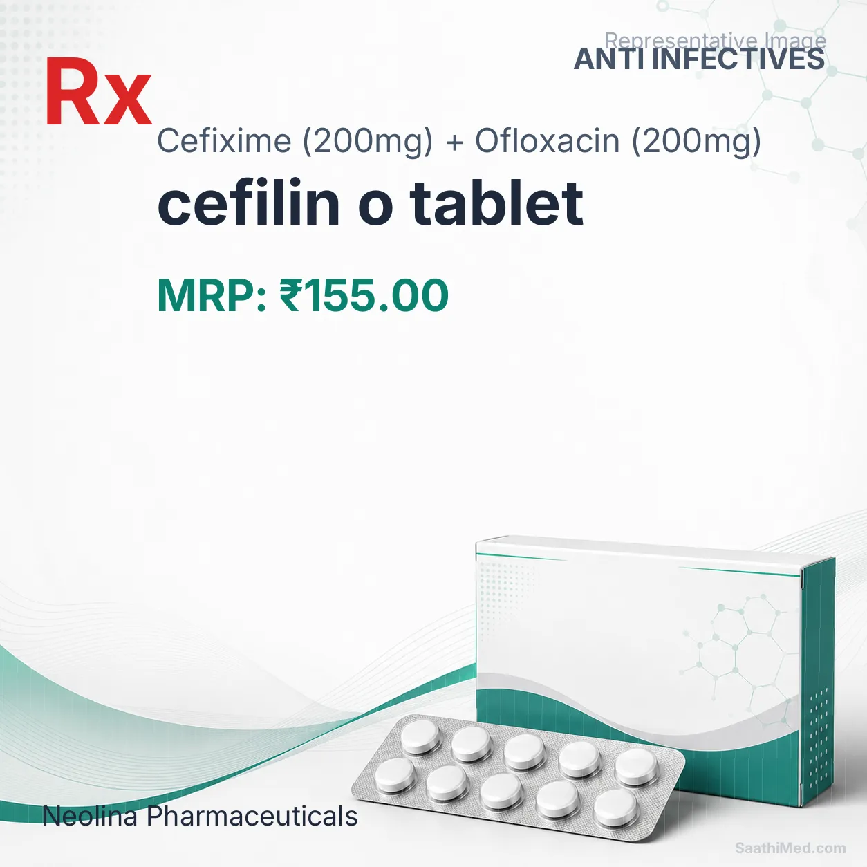 cefilin o tablet - Cefixime (200mg) + Ofloxacin (200mg) medicine