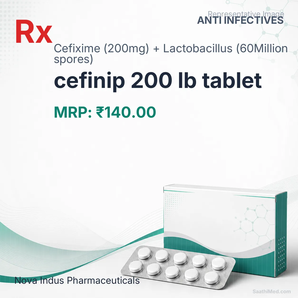cefinip 200 lb tablet Allopathy (Cefixime (200mg)) - Uses in Hindi, Side Effects, Substitutes & Price in India