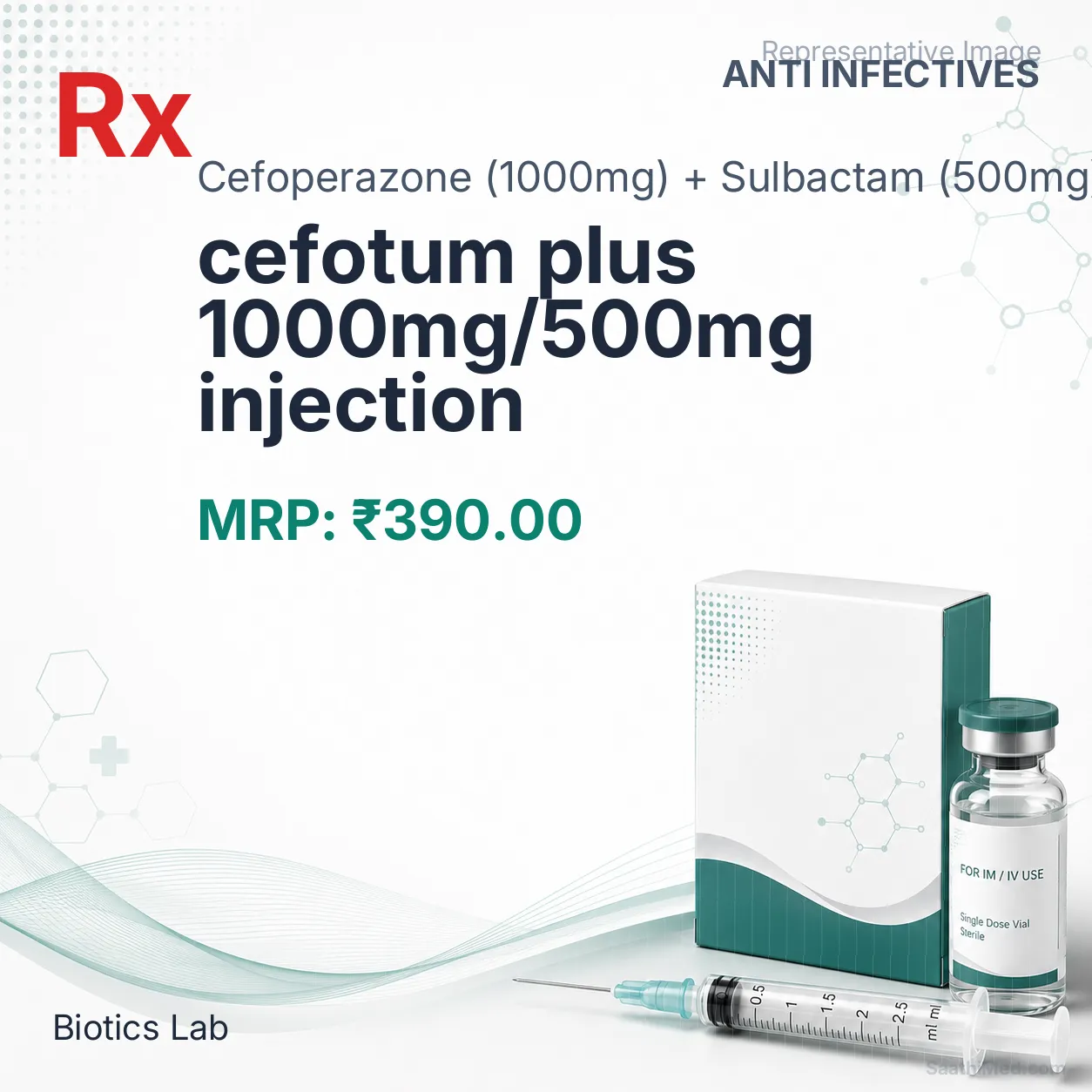 cefotum plus 1000mg/500mg injection Allopathy (Cefoperazone (1000mg)) - Uses in Hindi, Side Effects, Substitutes & Price in India