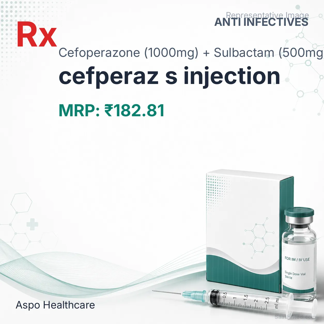 cefperaz s injection Allopathy (Cefoperazone (1000mg)) - Uses in Hindi, Side Effects, Substitutes & Price in India