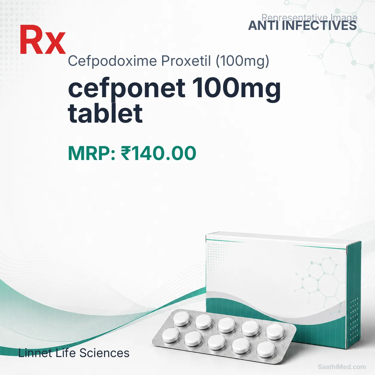 cefponet 100mg tablet Allopathy (Cefpodoxime Proxetil (100mg)) - Uses in Hindi, Side Effects, Substitutes & Price in India
