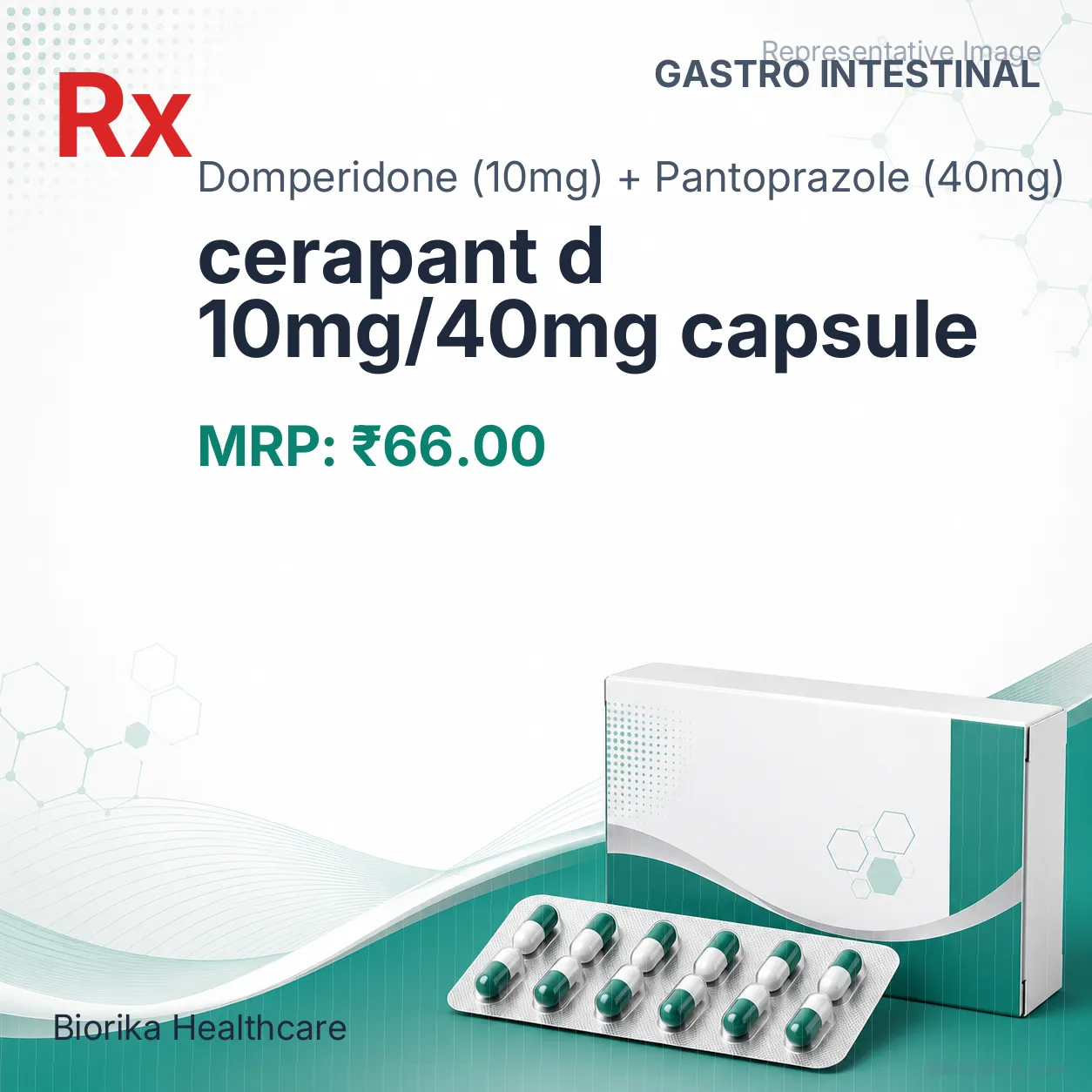 cerapant d 10mg/40mg capsule Allopathy (Domperidone (10mg)) - Uses in Hindi, Side Effects, Substitutes & Price in India