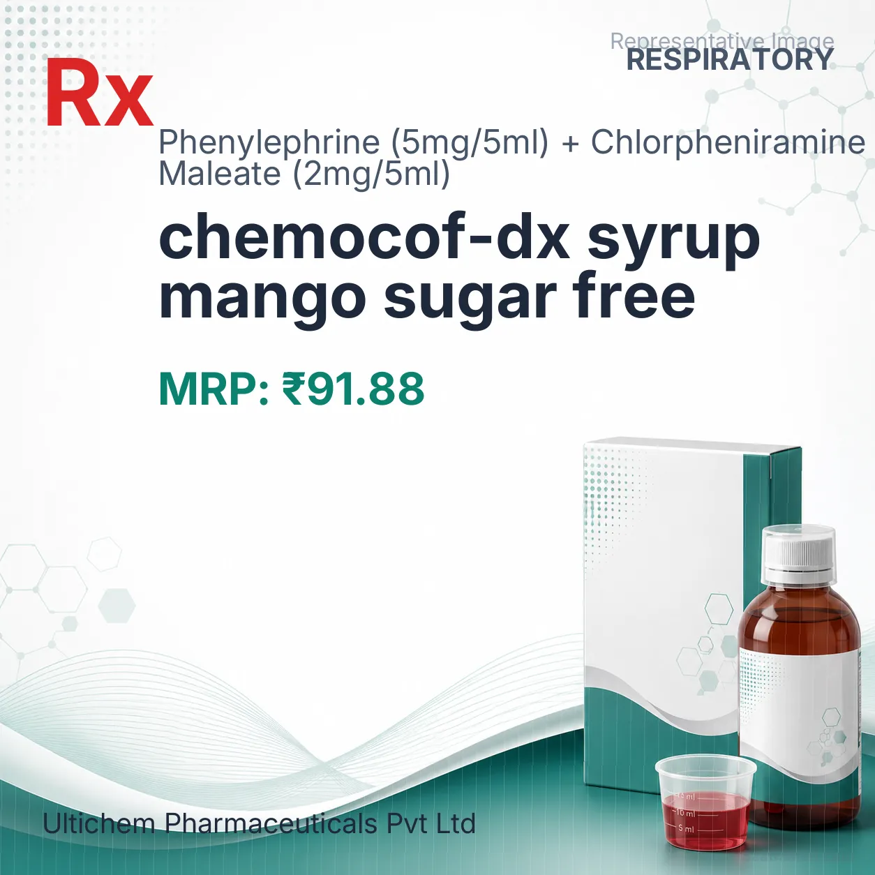 chemocof-dx syrup mango sugar free Allopathy (Phenylephrine (5mg/5ml)) - Uses in Hindi, Side Effects, Substitutes & Price in India