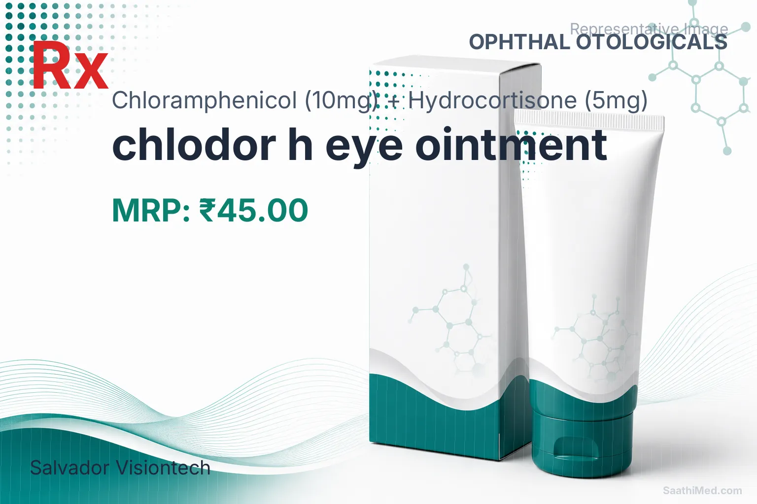 chlodor h eye ointment Allopathy (Chloramphenicol (10mg)) - Uses in Hindi, Side Effects, Substitutes & Price in India