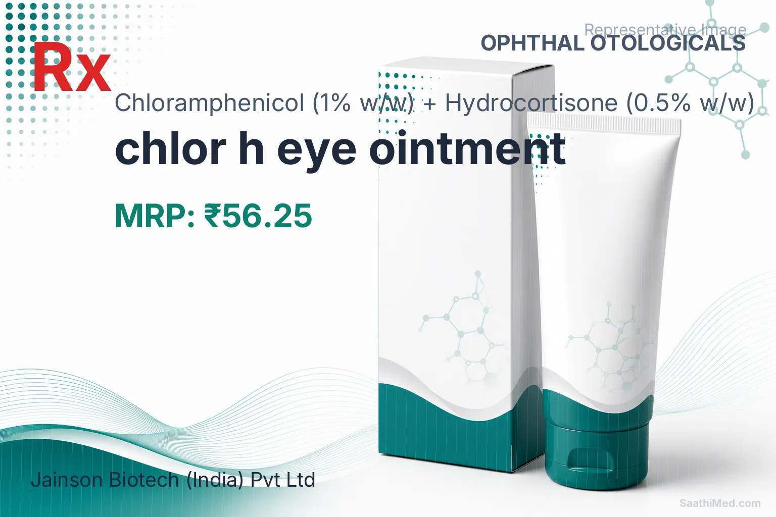 chlor h eye ointment Allopathy (Chloramphenicol (1% w/w)) - Uses in Hindi, Side Effects, Substitutes & Price in India