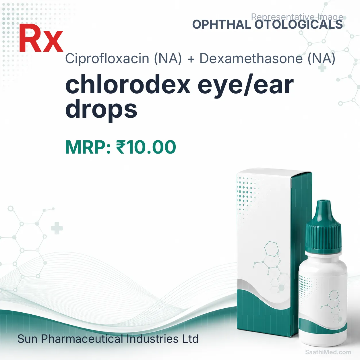 chlorodex eye/ear drops Allopathy (Ciprofloxacin (NA)) - Uses in Hindi, Side Effects, Substitutes & Price in India