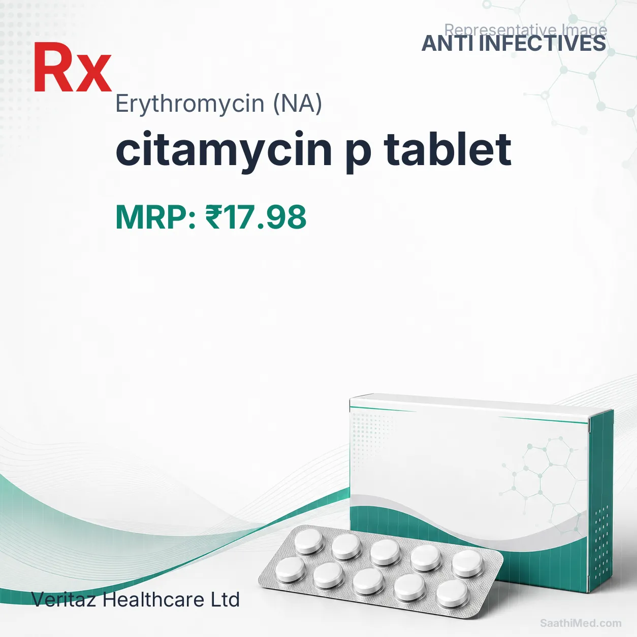 citamycin p tablet Allopathy (Erythromycin (NA)) - Uses in Hindi, Side Effects, Substitutes & Price in India