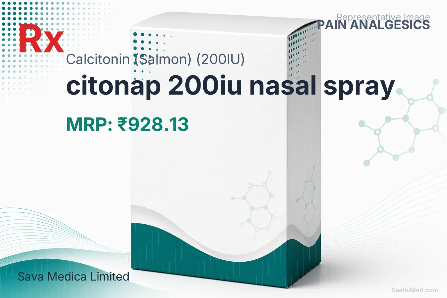 citonap 200iu nasal spray Allopathy (Calcitonin (Salmon) (200IU)) - Uses in Hindi, Side Effects, Substitutes & Price in India