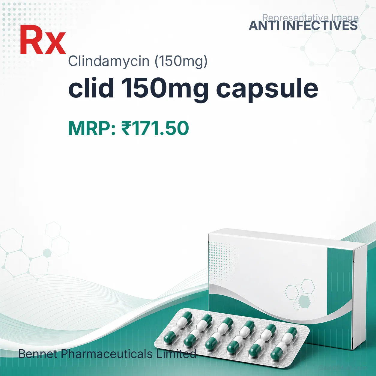 clid 150mg capsule Allopathy (Clindamycin (150mg)) - Uses in Hindi, Side Effects, Substitutes & Price in India