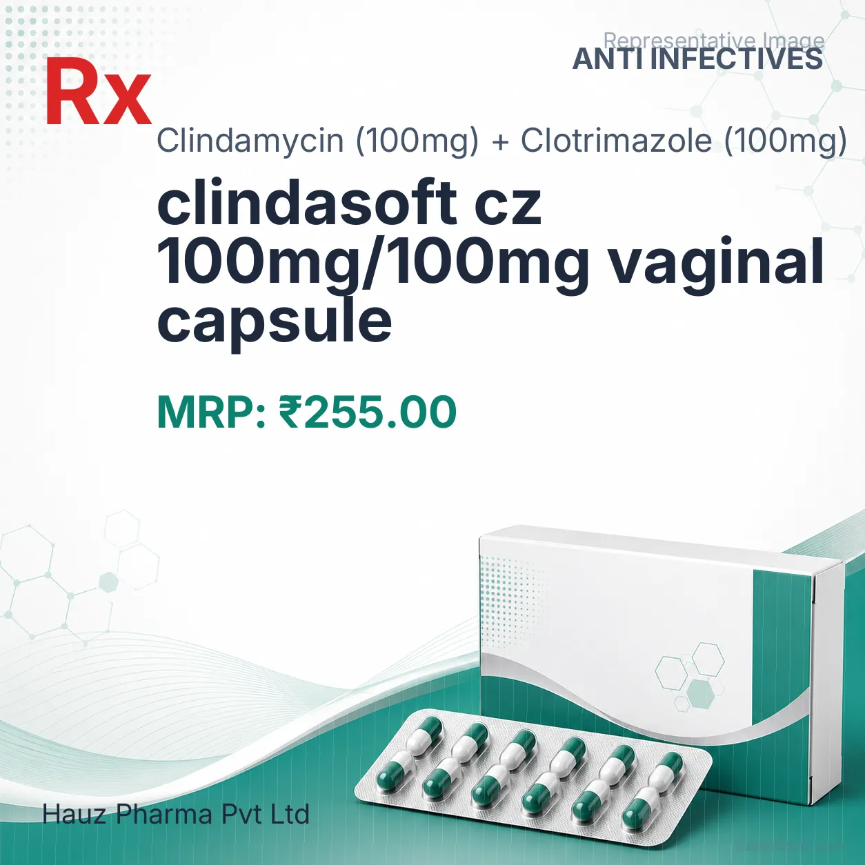 clindasoft cz 100mg/100mg vaginal capsule Allopathy (Clindamycin (100mg)) - Uses in Hindi, Side Effects, Substitutes & Price in India