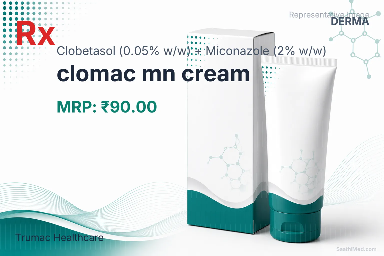 clomac mn cream - Clobetasol (0.05% w/w) + Miconazole (2% w/w) medicine