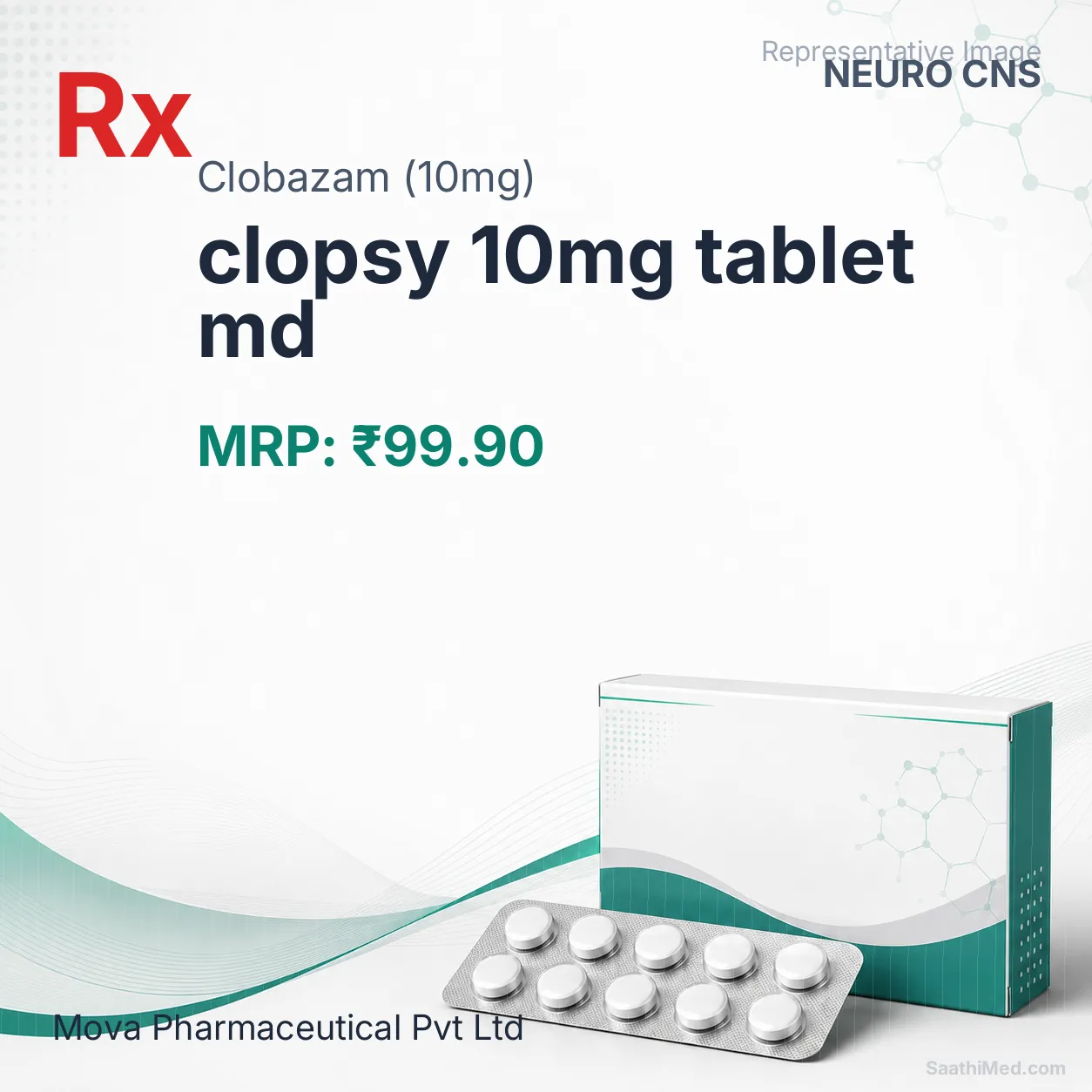 clopsy 10mg tablet md Allopathy (Clobazam (10mg)) - Uses in Hindi, Side Effects, Substitutes & Price in India