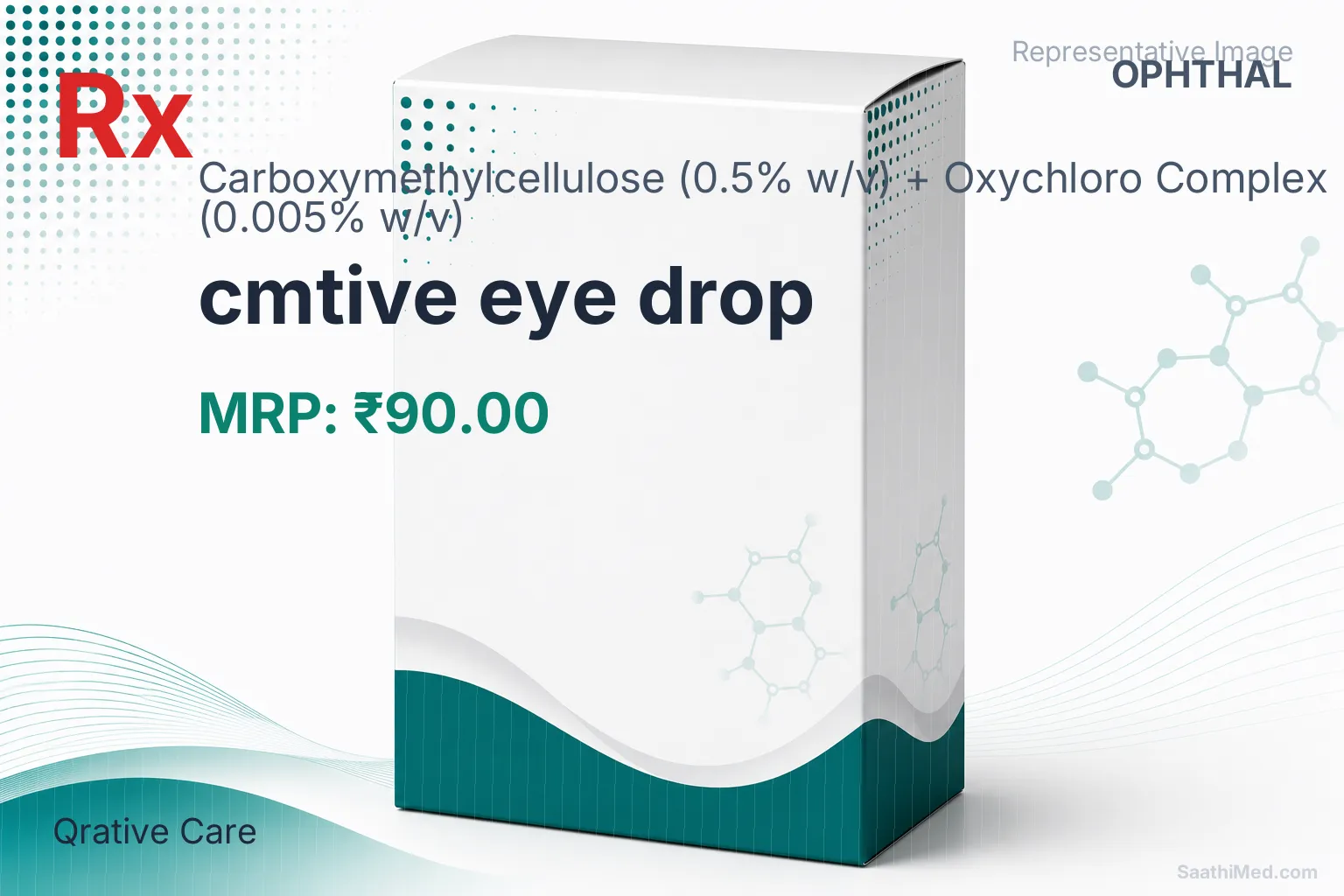 cmtive eye drop Allopathy (Carboxymethylcellulose (0.5% w/v)) - Uses in Hindi, Side Effects, Substitutes & Price in India