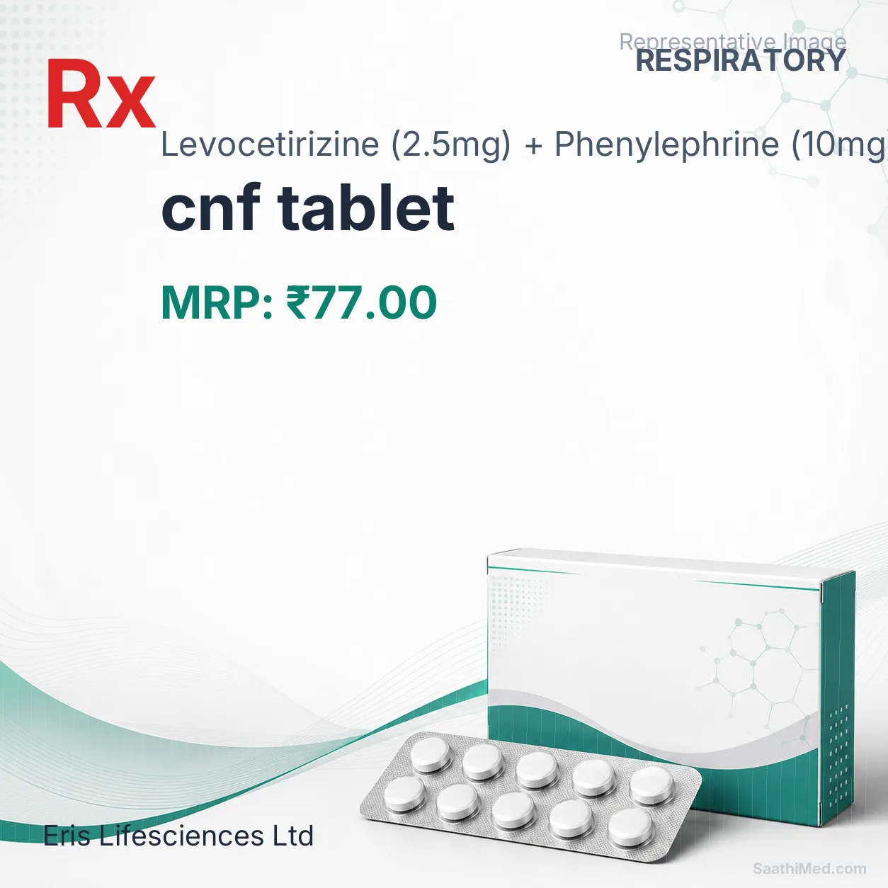 cnf tablet Allopathy (Levocetirizine (2.5mg)) - Uses in Hindi, Side Effects, Substitutes & Price in India