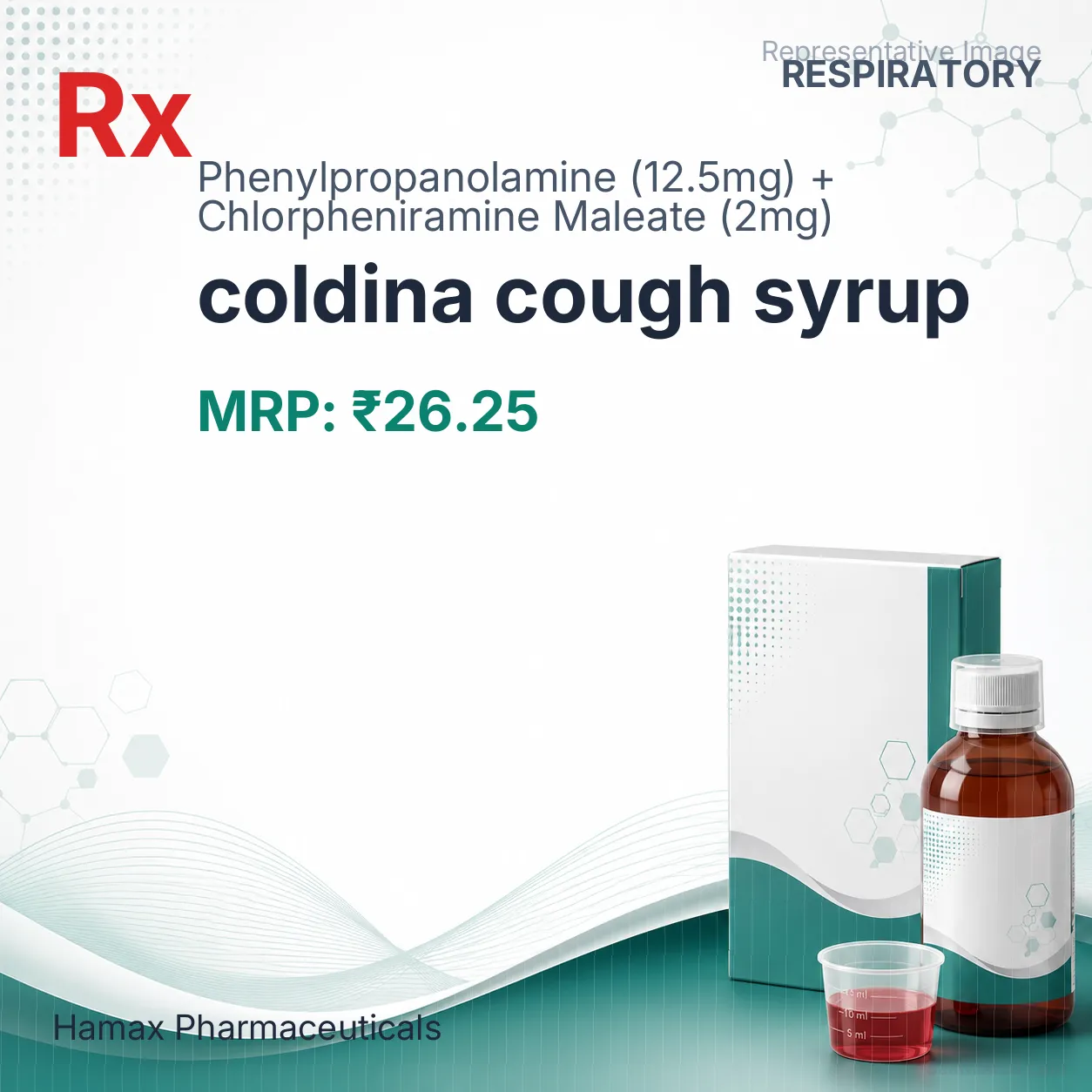 coldina cough syrup Allopathy (Phenylpropanolamine (12.5mg)) - Uses in Hindi, Side Effects, Substitutes & Price in India