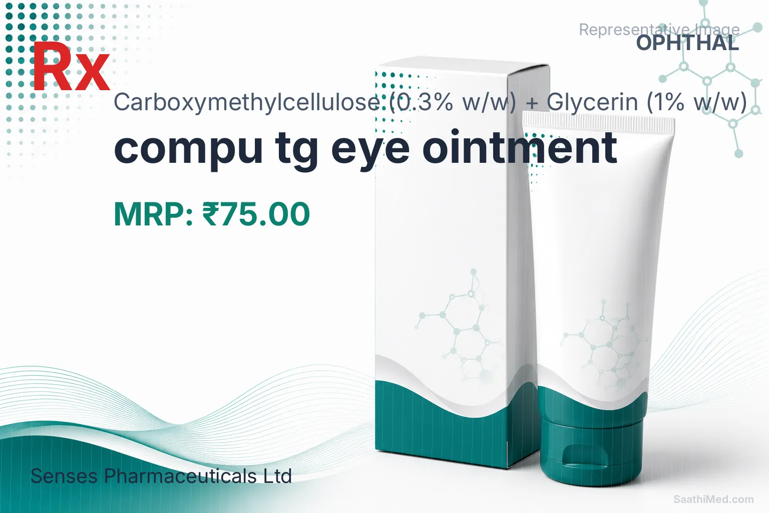 compu tg eye ointment Allopathy (Carboxymethylcellulose (0.3% w/w)) - Uses in Hindi, Side Effects, Substitutes & Price in India