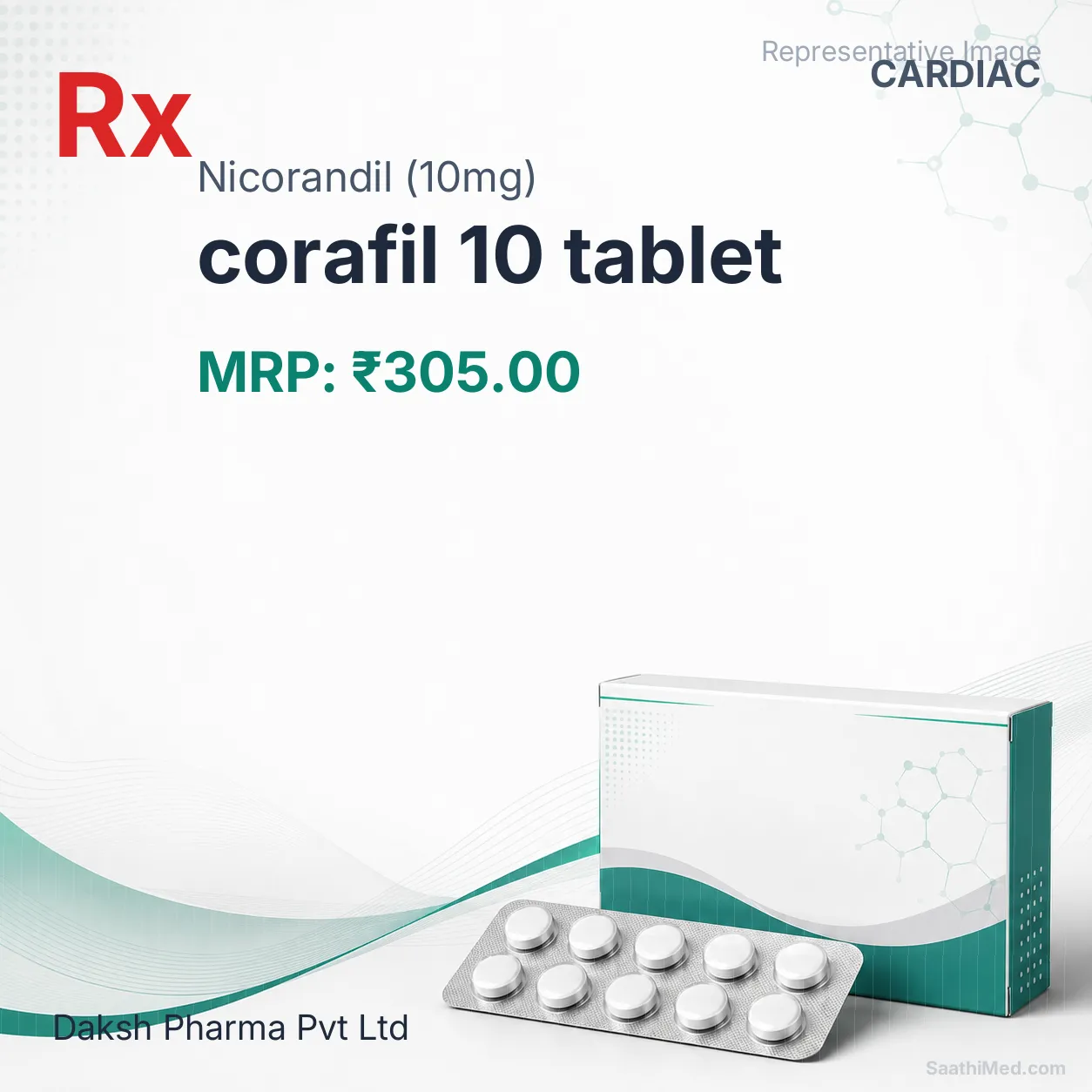 corafil 10 tablet - Nicorandil (10mg) medicine
