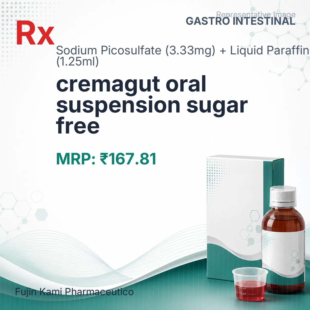 cremagut oral suspension sugar free Allopathy (Sodium Picosulfate (3.33mg)) - Uses in Hindi, Side Effects, Substitutes & Price in India