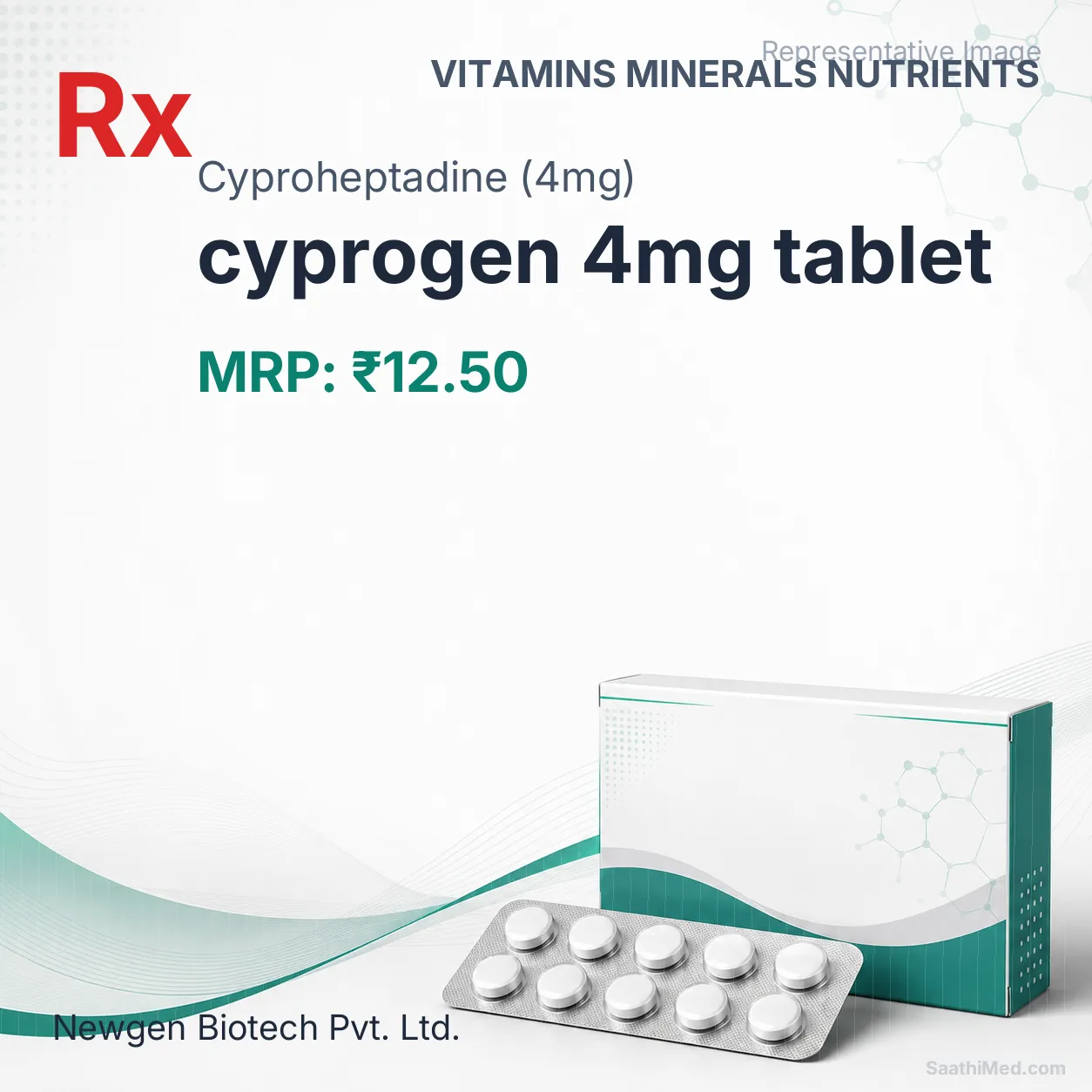 cyprogen 4mg tablet Allopathy (Cyproheptadine (4mg)) - Uses in Hindi, Side Effects, Substitutes & Price in India