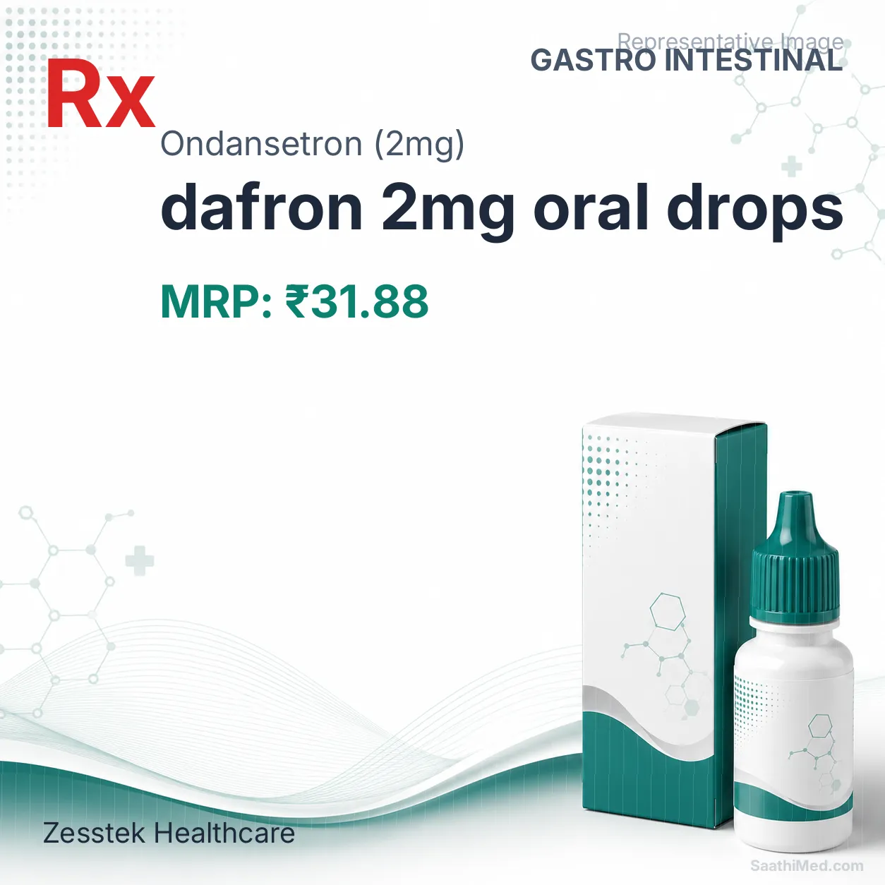 dafron 2mg oral drops Allopathy (Ondansetron (2mg)) - Uses in Hindi, Side Effects, Substitutes & Price in India