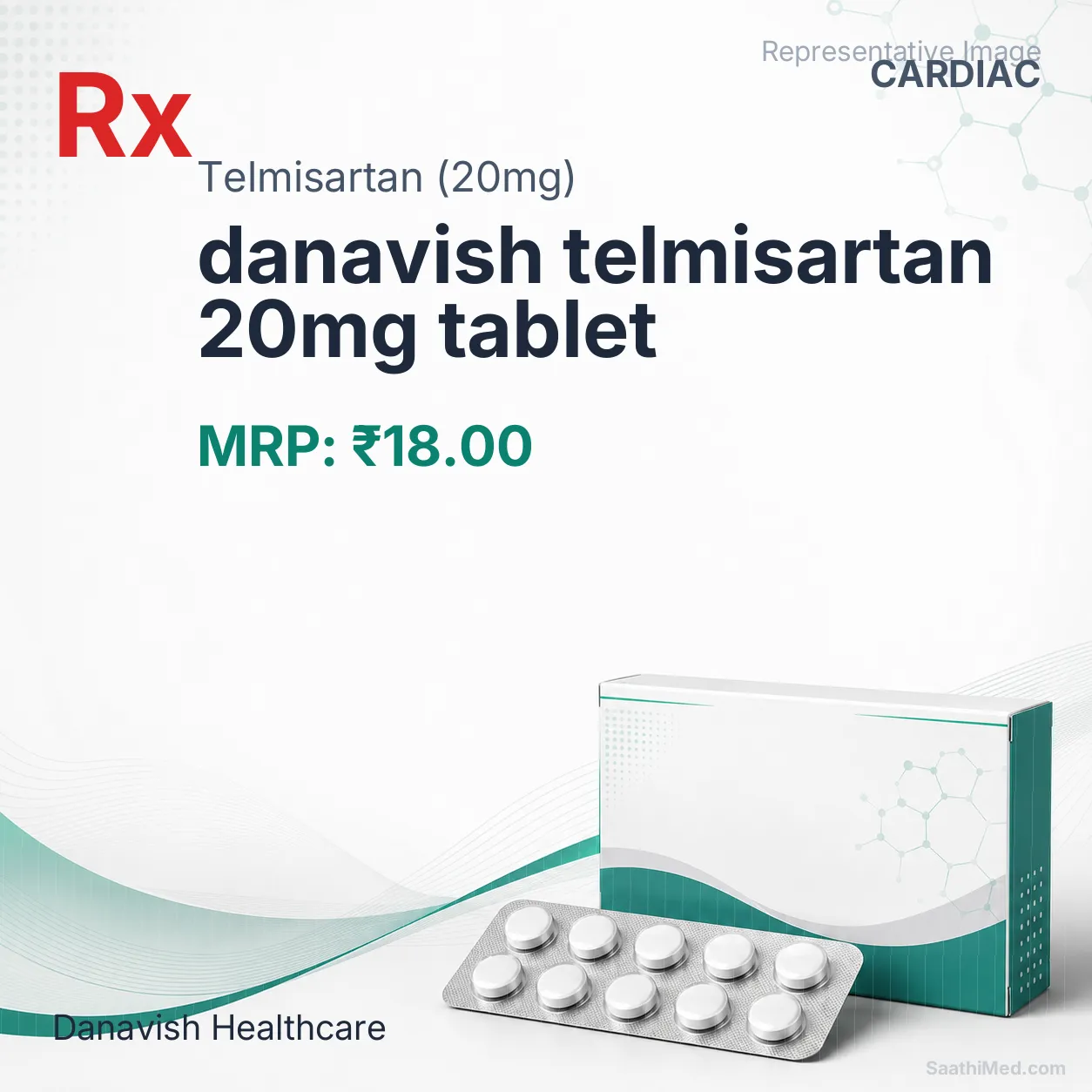 danavish telmisartan 20mg tablet Allopathy (Telmisartan (20mg)) - Uses in Hindi, Side Effects, Substitutes & Price in India