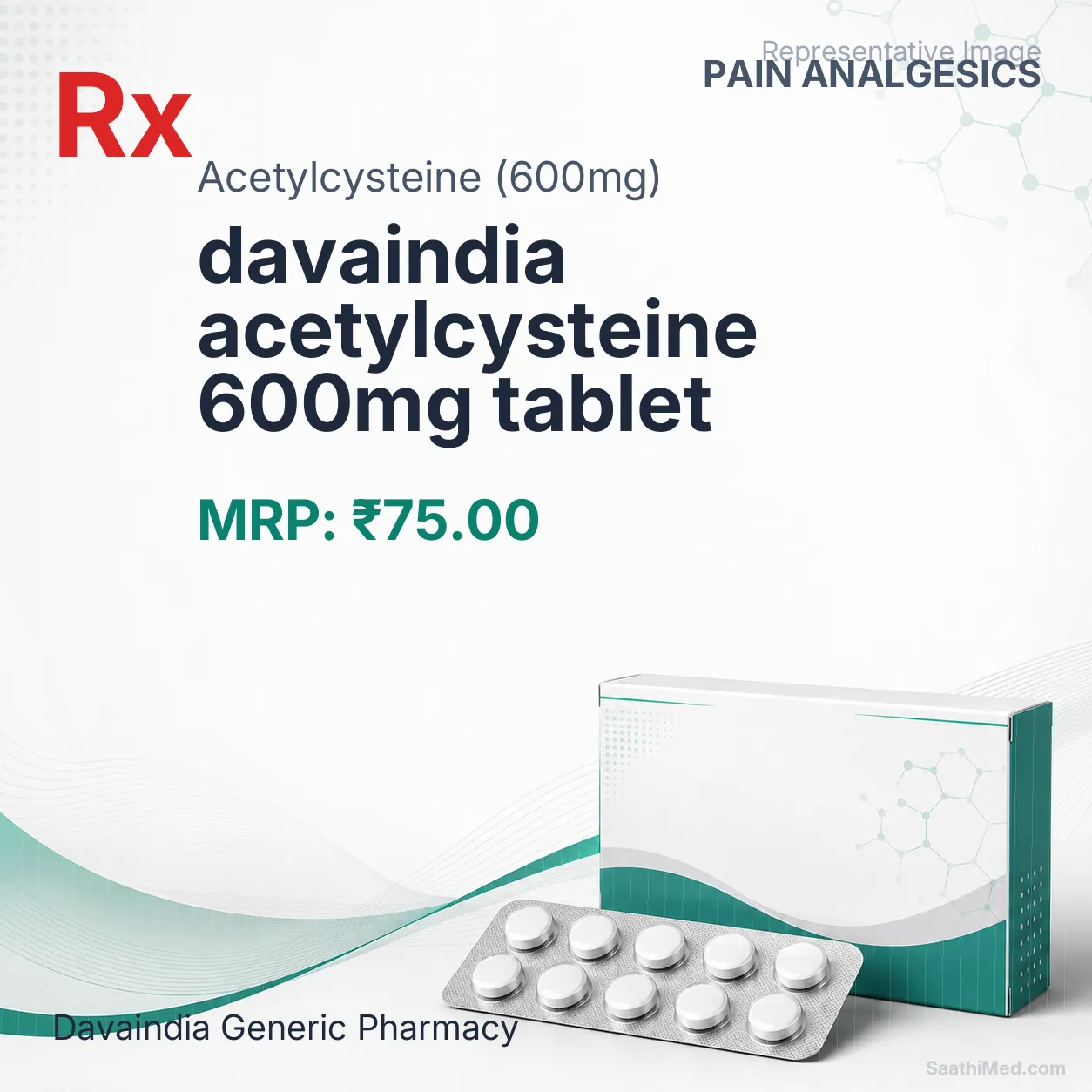 davaindia acetylcysteine 600mg tablet Allopathy (Acetylcysteine (600mg)) - Uses in Hindi, Side Effects, Substitutes & Price in India