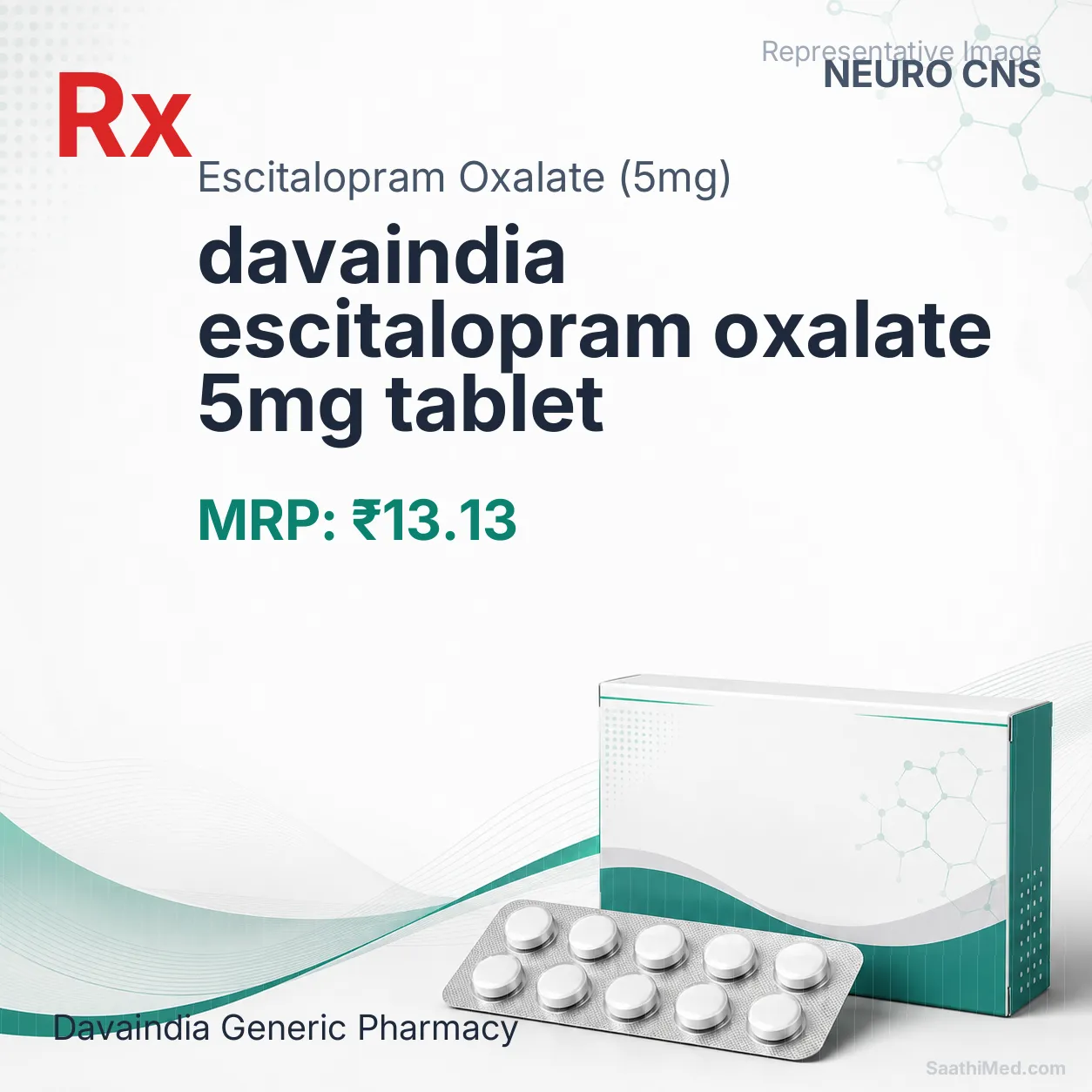 davaindia escitalopram oxalate 5mg tablet Allopathy (Escitalopram Oxalate (5mg)) - Uses in Hindi, Side Effects, Substitutes & Price in India