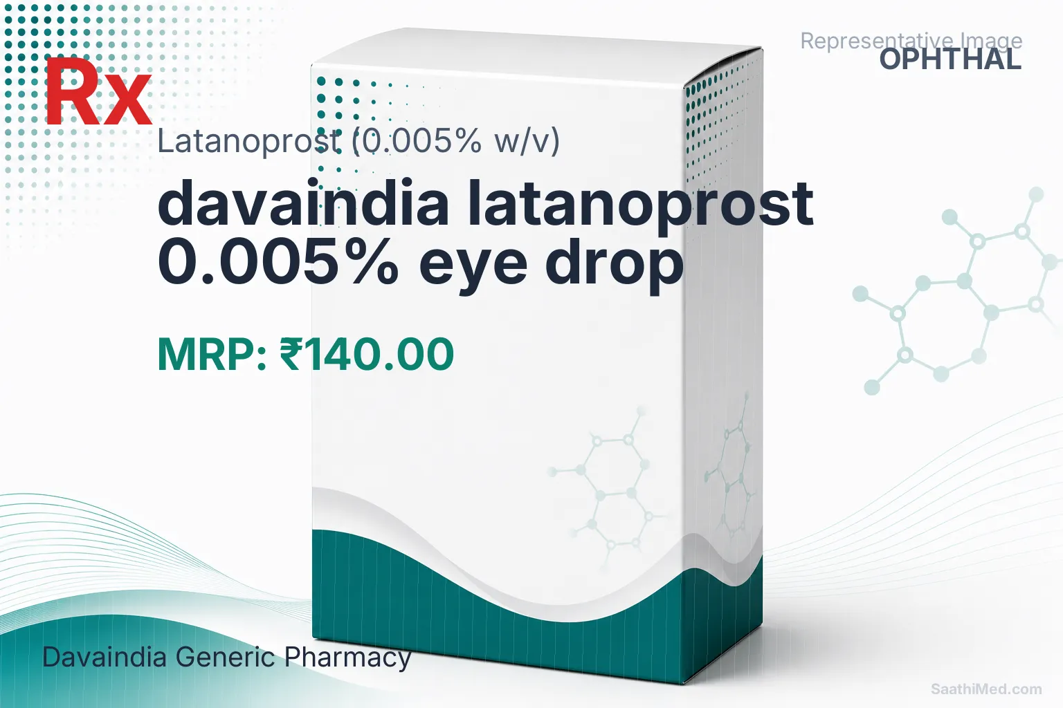 davaindia latanoprost 0.005% eye drop Allopathy (Latanoprost (0.005% w/v)) - Uses in Hindi, Side Effects, Substitutes & Price in India