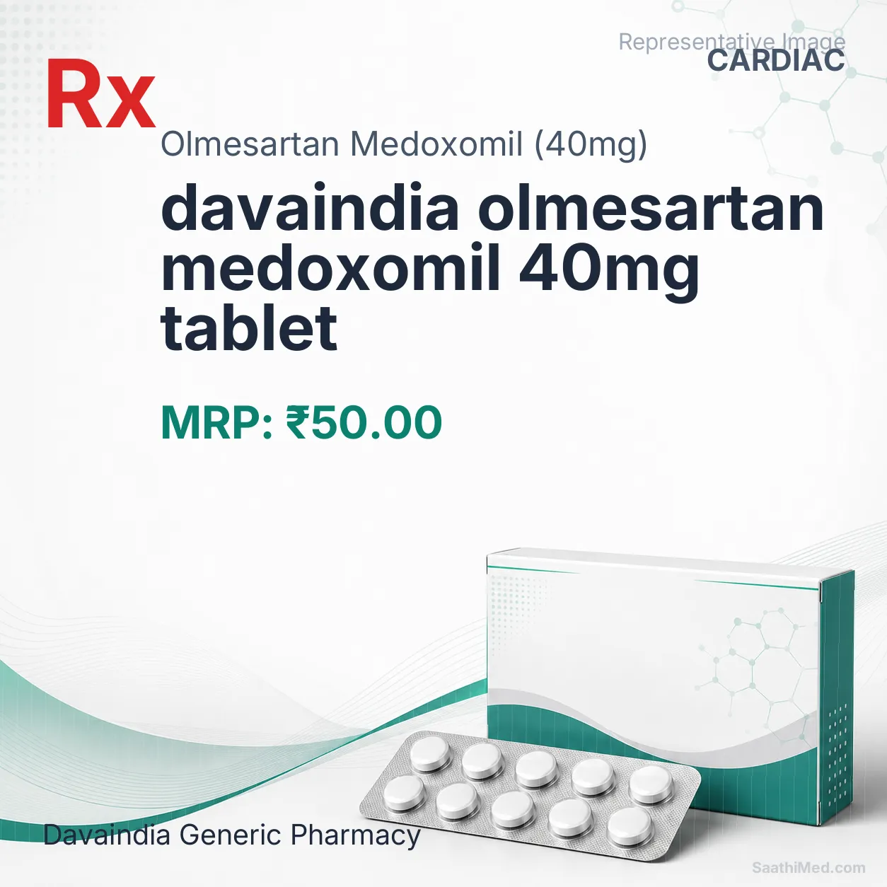 davaindia olmesartan medoxomil 40mg tablet Allopathy (Olmesartan Medoxomil (40mg)) - Uses in Hindi, Side Effects, Substitutes & Price in India