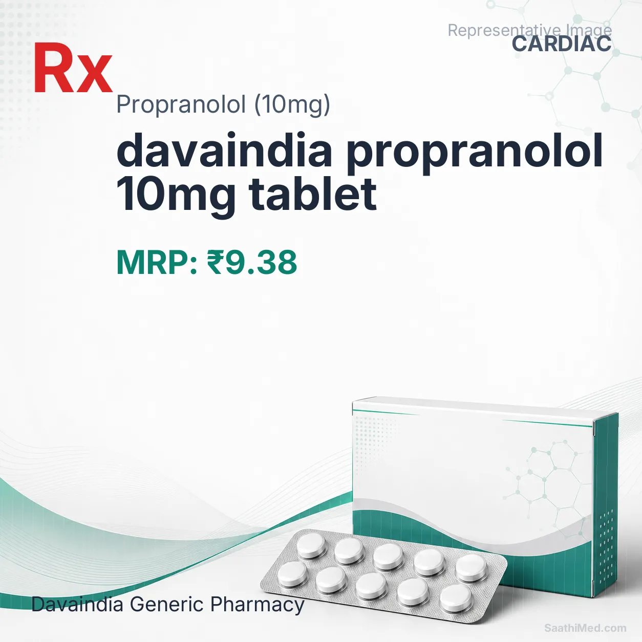 davaindia propranolol 10mg tablet Allopathy (Propranolol (10mg)) - Uses in Hindi, Side Effects, Substitutes & Price in India