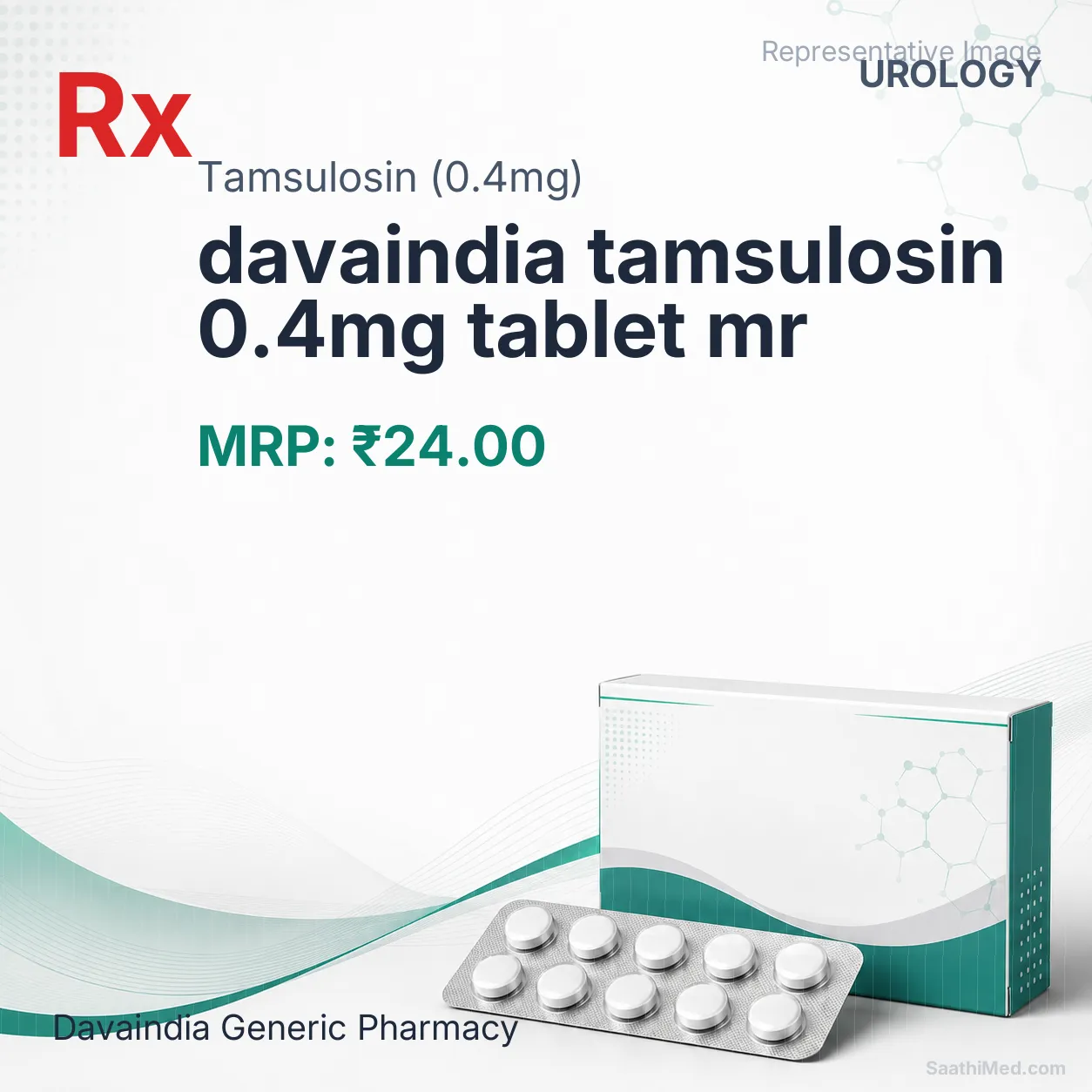 davaindia tamsulosin 0.4mg tablet mr Allopathy (Tamsulosin (0.4mg)) - Uses in Hindi, Side Effects, Substitutes & Price in India