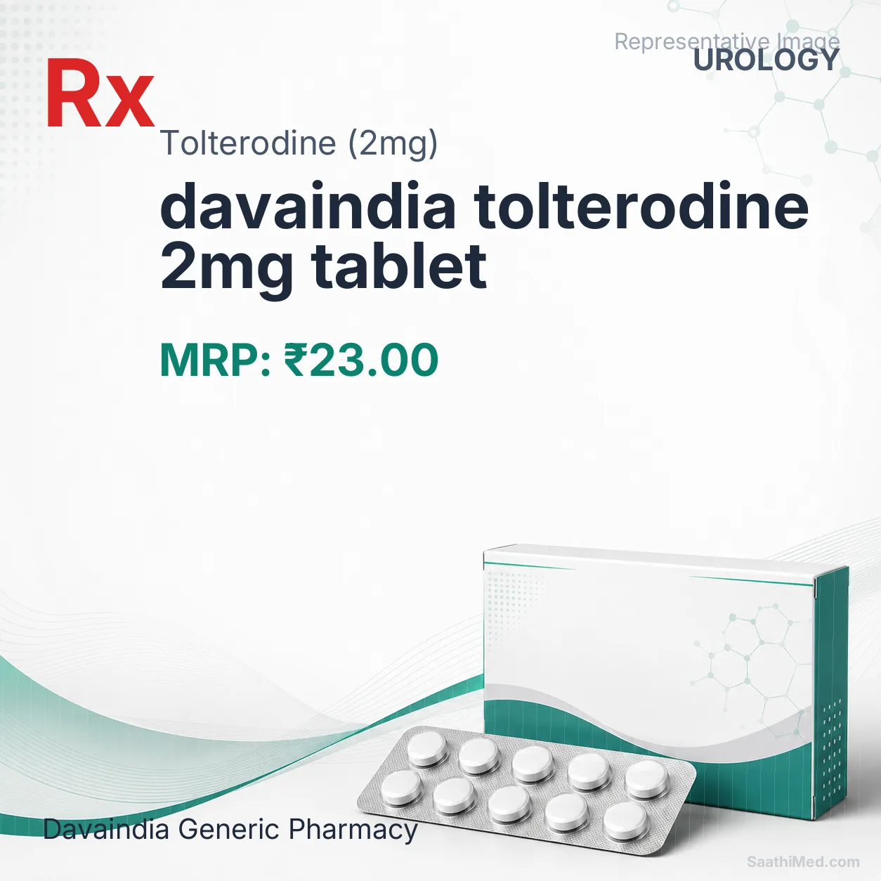 davaindia tolterodine 2mg tablet Allopathy (Tolterodine (2mg)) - Uses in Hindi, Side Effects, Substitutes & Price in India