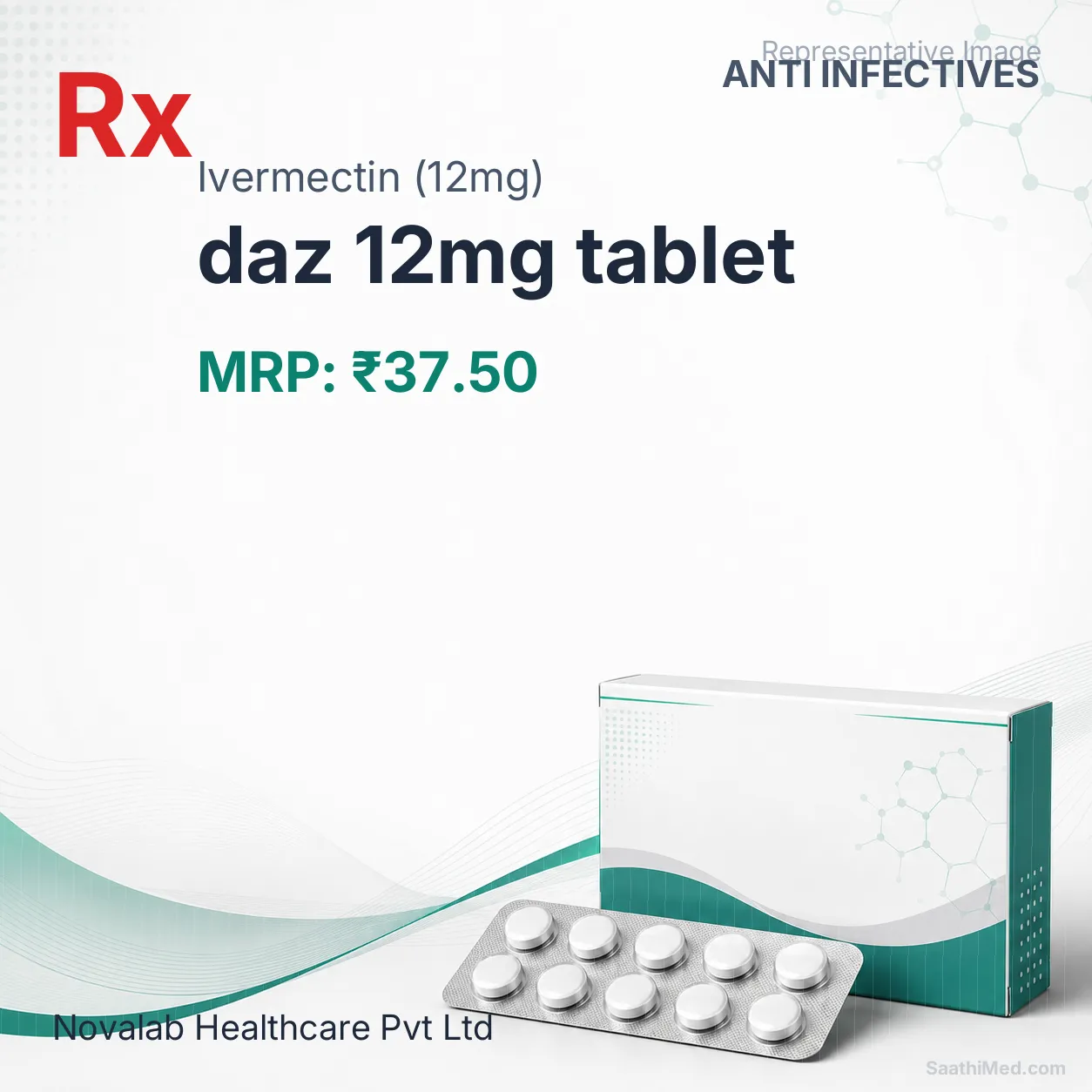 daz 12mg tablet Allopathy (Ivermectin (12mg)) - Uses in Hindi, Side Effects, Substitutes & Price in India