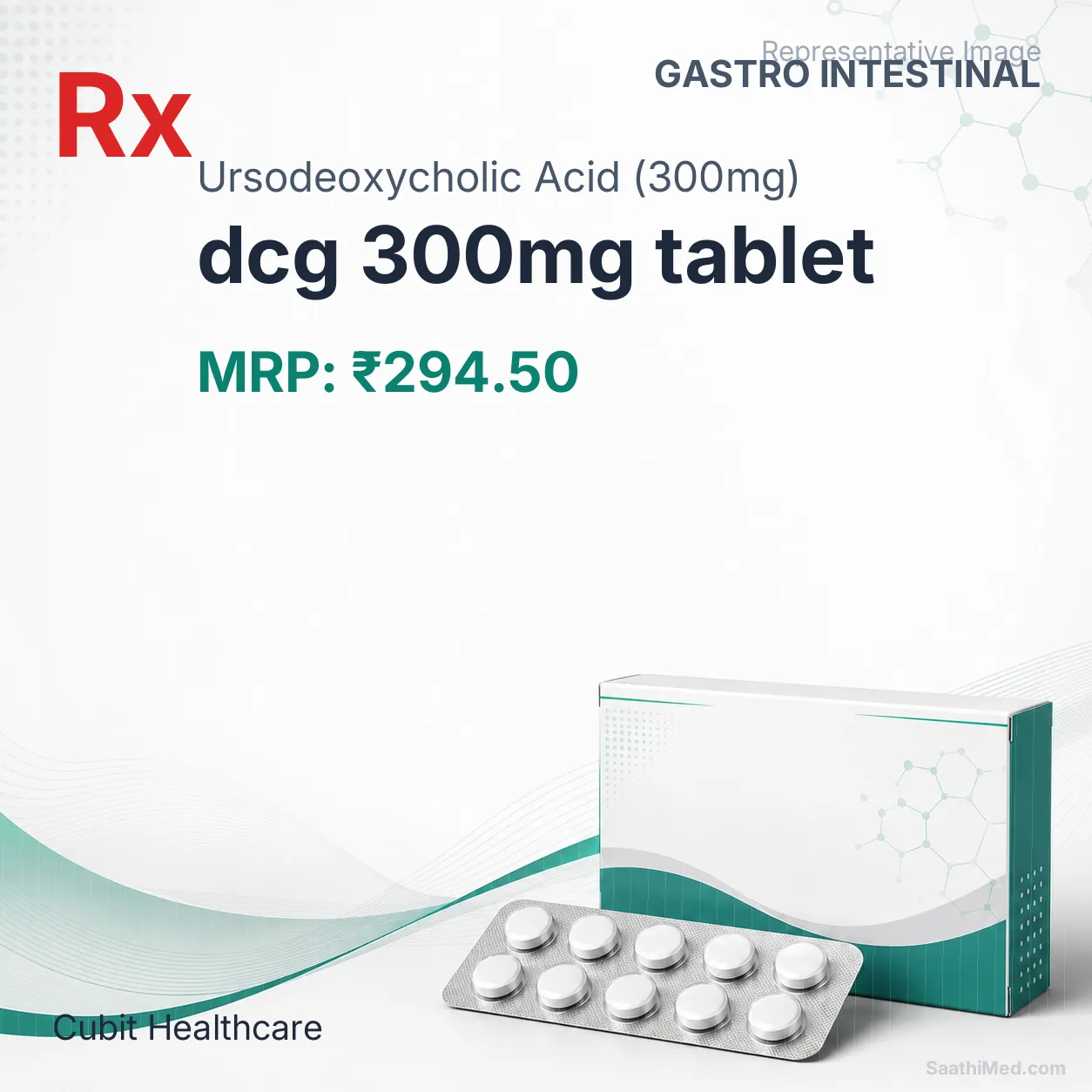dcg 300mg tablet Allopathy (Ursodeoxycholic Acid (300mg)) - Uses in Hindi, Side Effects, Substitutes & Price in India