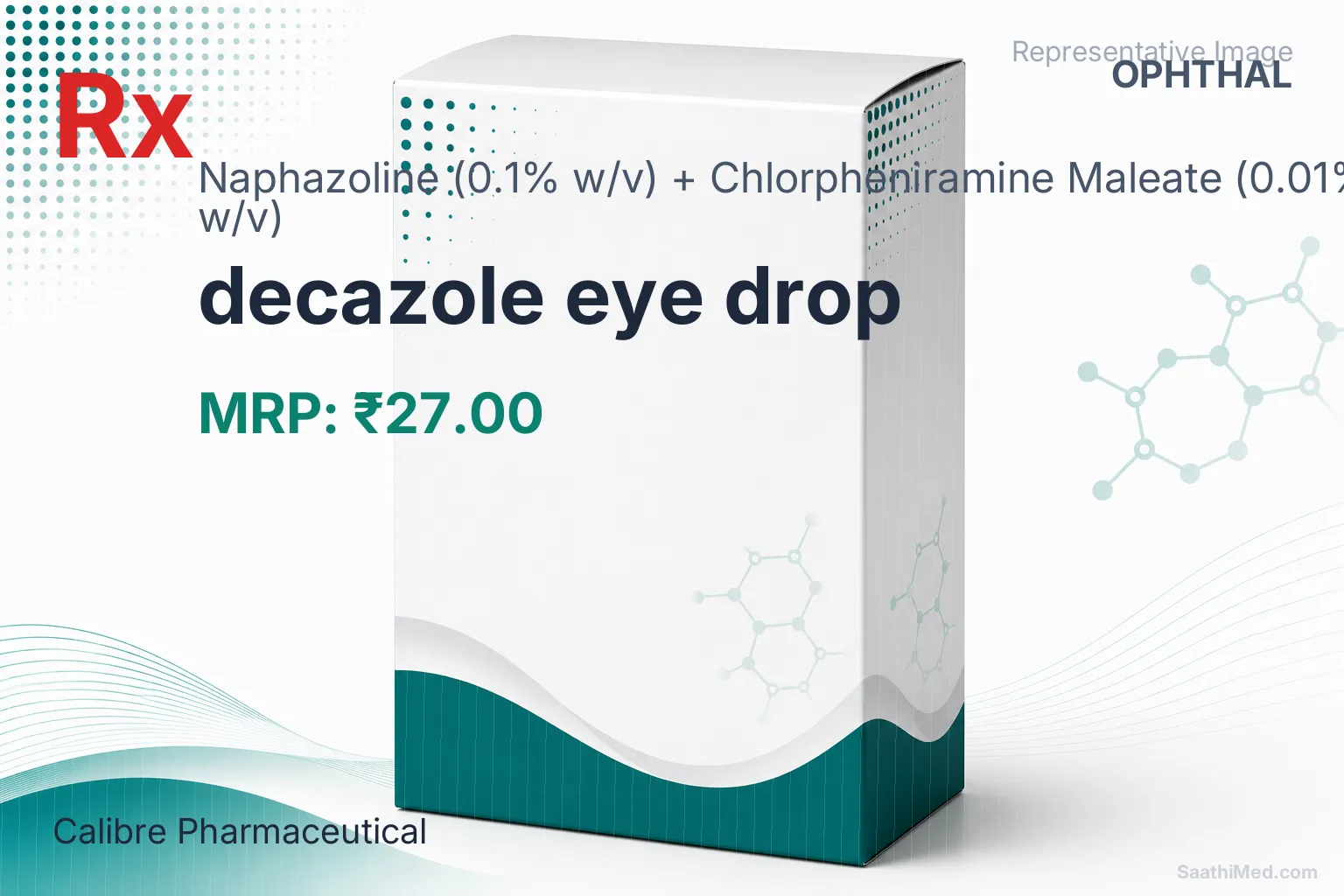 decazole eye drop - Naphazoline (0.1% w/v) + Chlorpheniramine Maleate (0.01% w/v) medicine