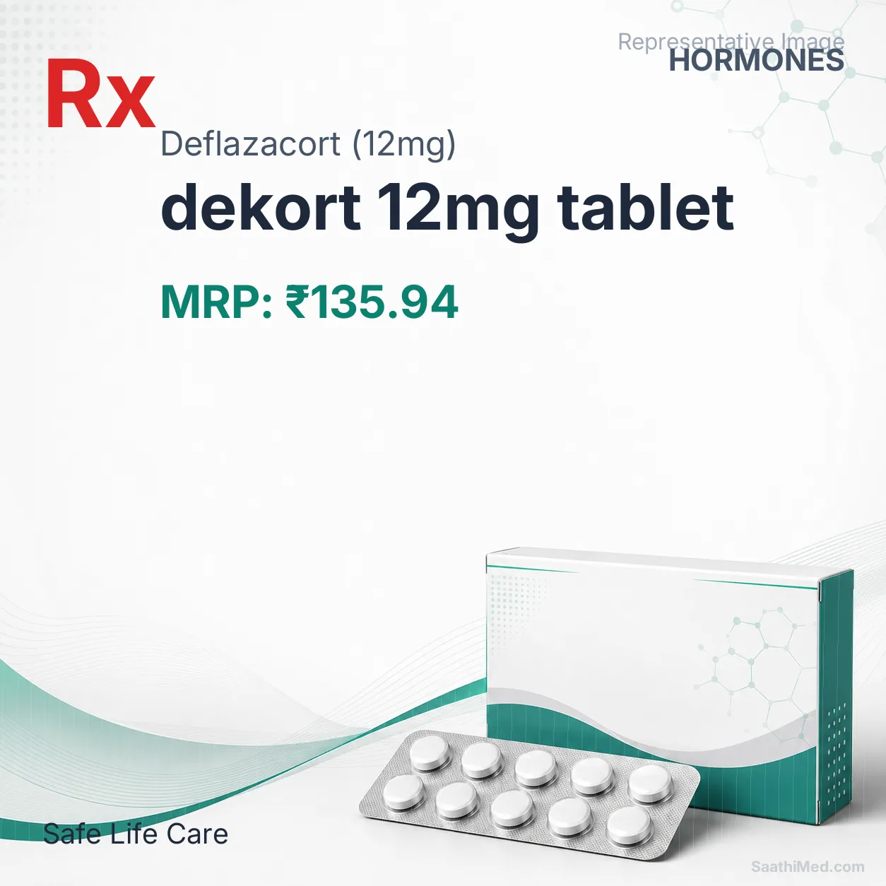 dekort 12mg tablet Allopathy (Deflazacort (12mg)) - Uses in Hindi, Side Effects, Substitutes & Price in India