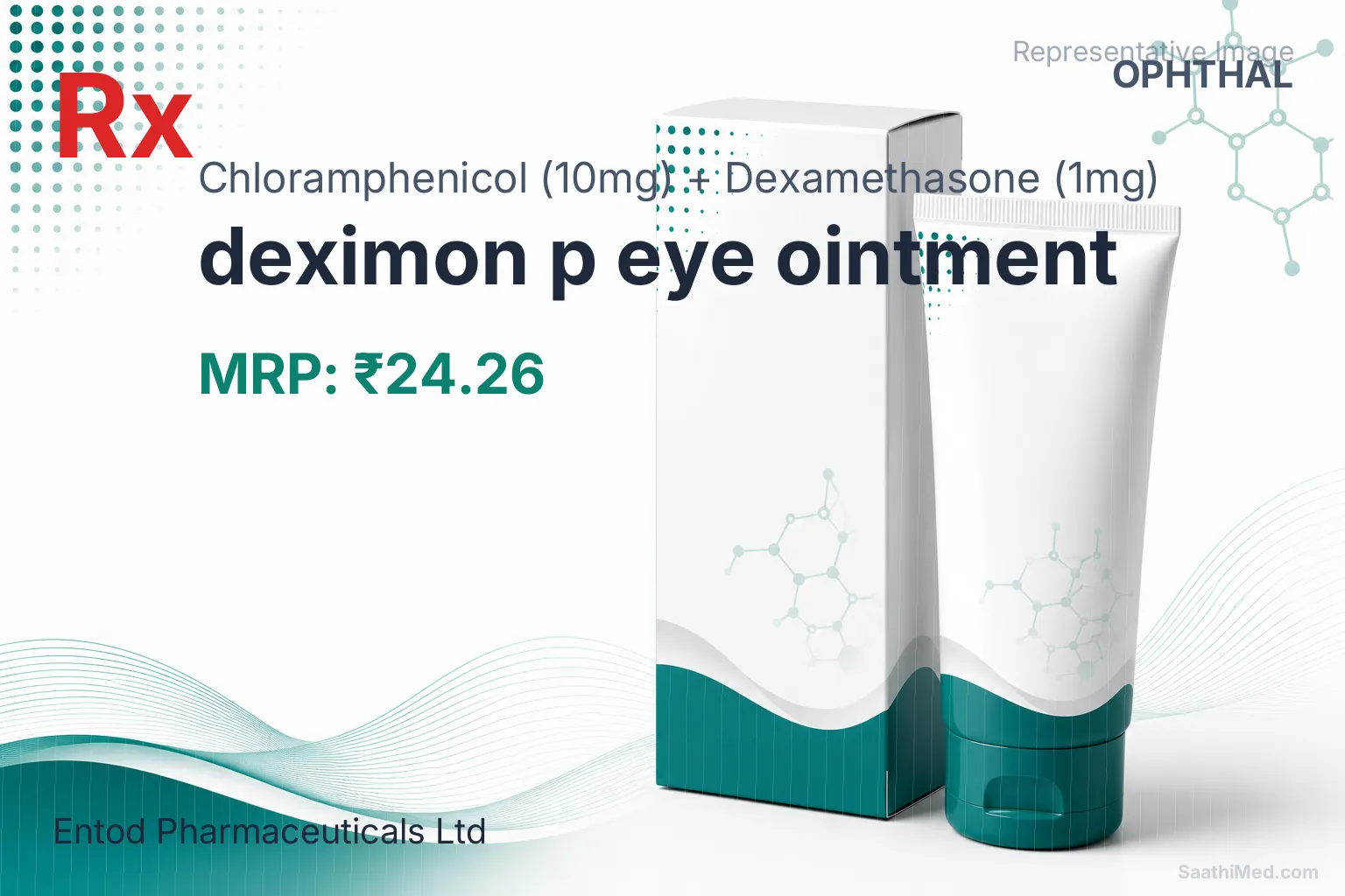 deximon p eye ointment Allopathy (Chloramphenicol (10mg)) - Uses in Hindi, Side Effects, Substitutes & Price in India