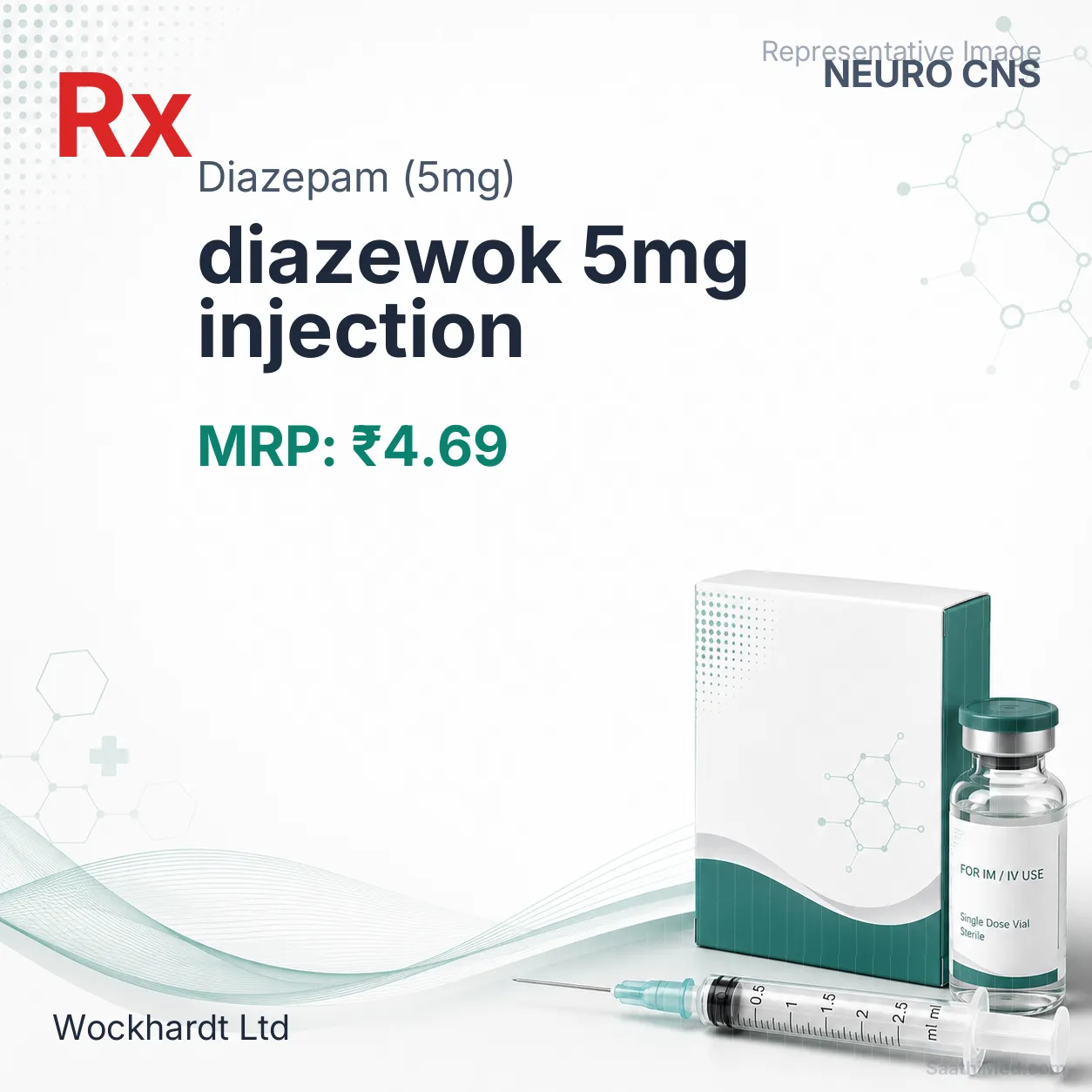 diazewok 5mg injection - Diazepam (5mg) medicine