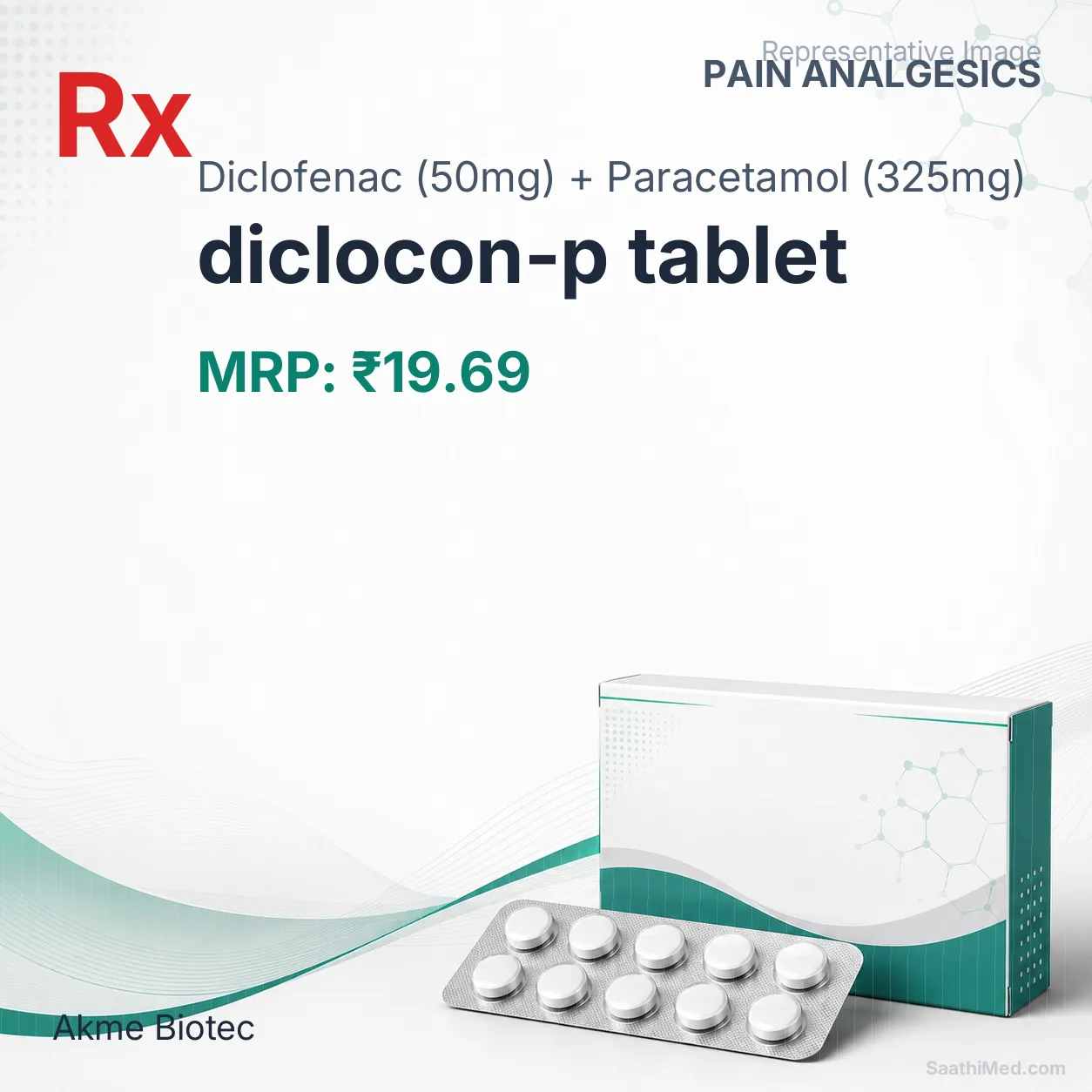diclocon-p tablet Allopathy (Diclofenac (50mg)) - Uses in Hindi, Side Effects, Substitutes & Price in India