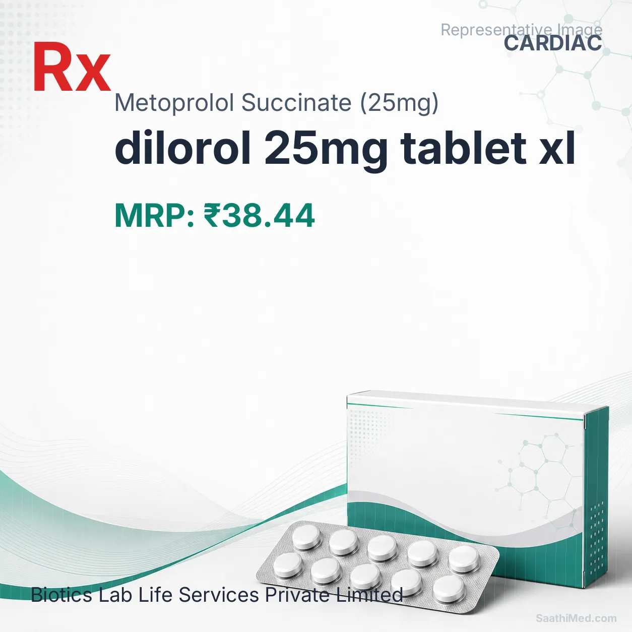 dilorol 25mg tablet xl Allopathy (Metoprolol Succinate (25mg)) - Uses in Hindi, Side Effects, Substitutes & Price in India