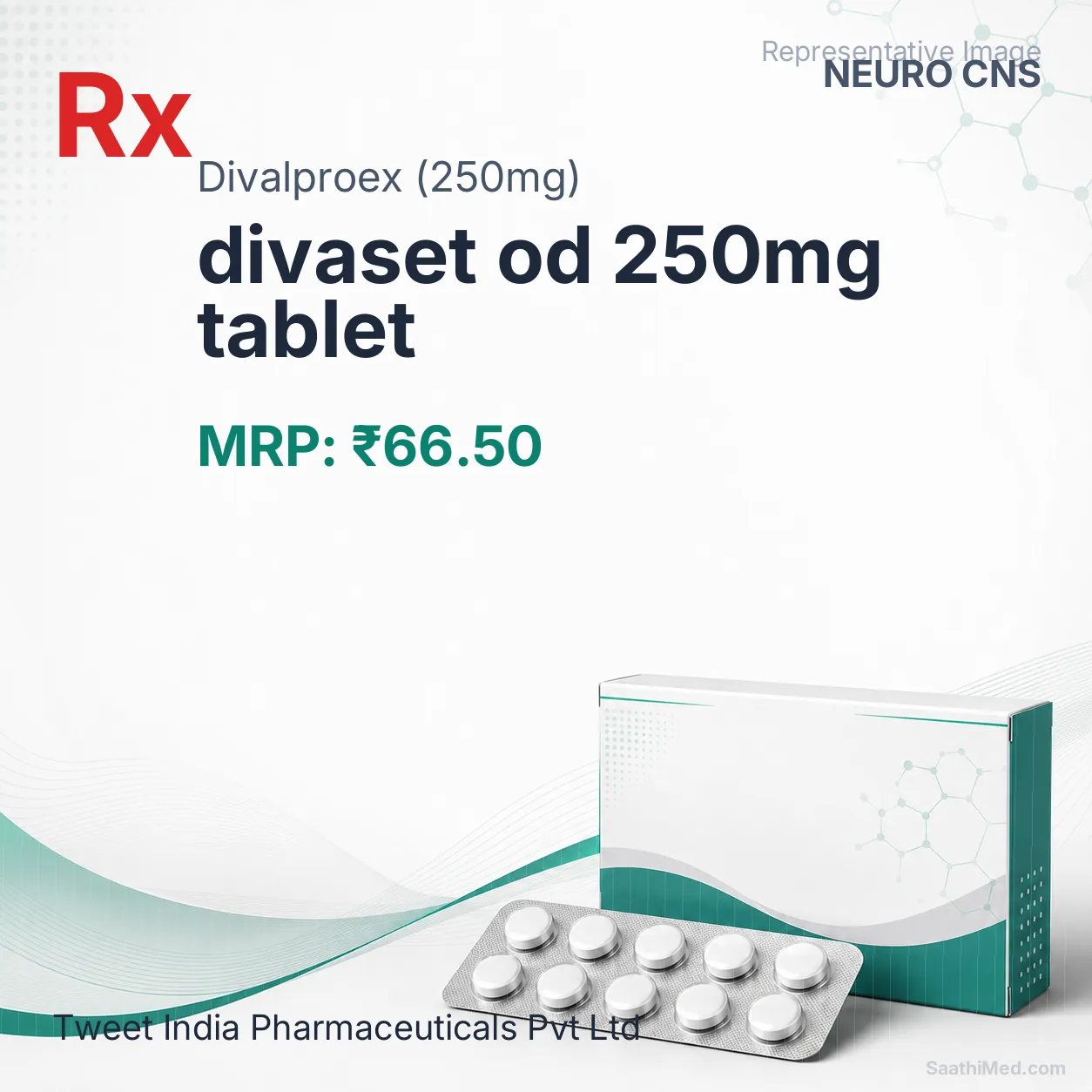 divaset od 250mg tablet Allopathy (Divalproex (250mg)) - Uses in Hindi, Side Effects, Substitutes & Price in India