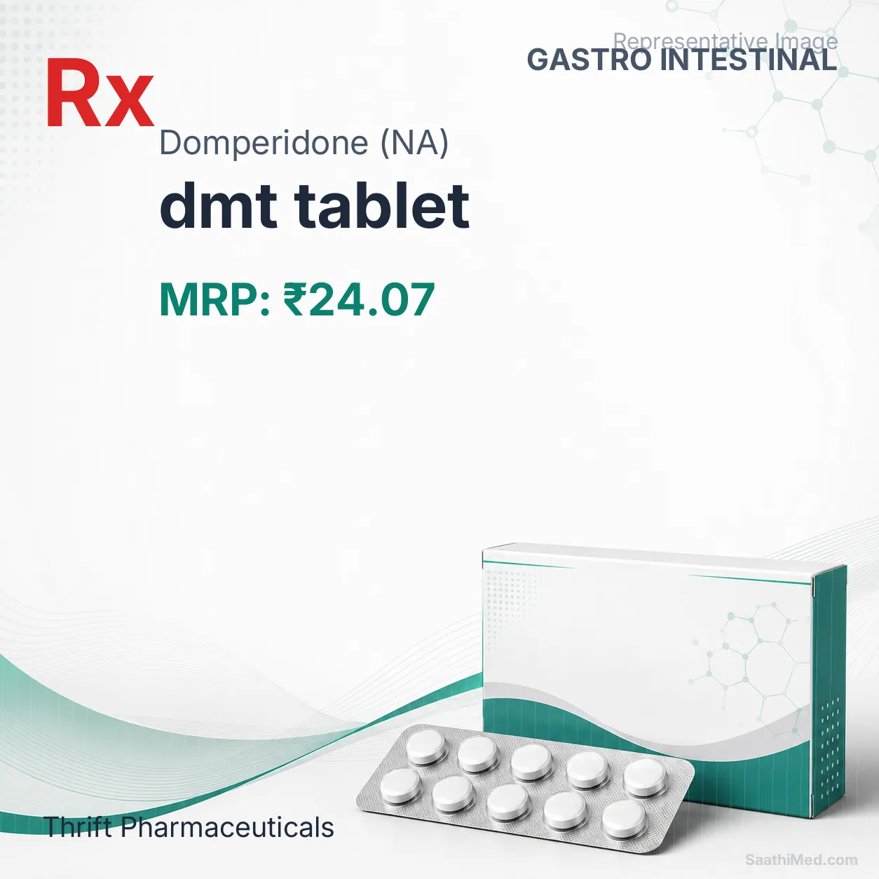 dmt tablet Allopathy (Domperidone (NA)) - Uses in Hindi, Side Effects, Substitutes & Price in India