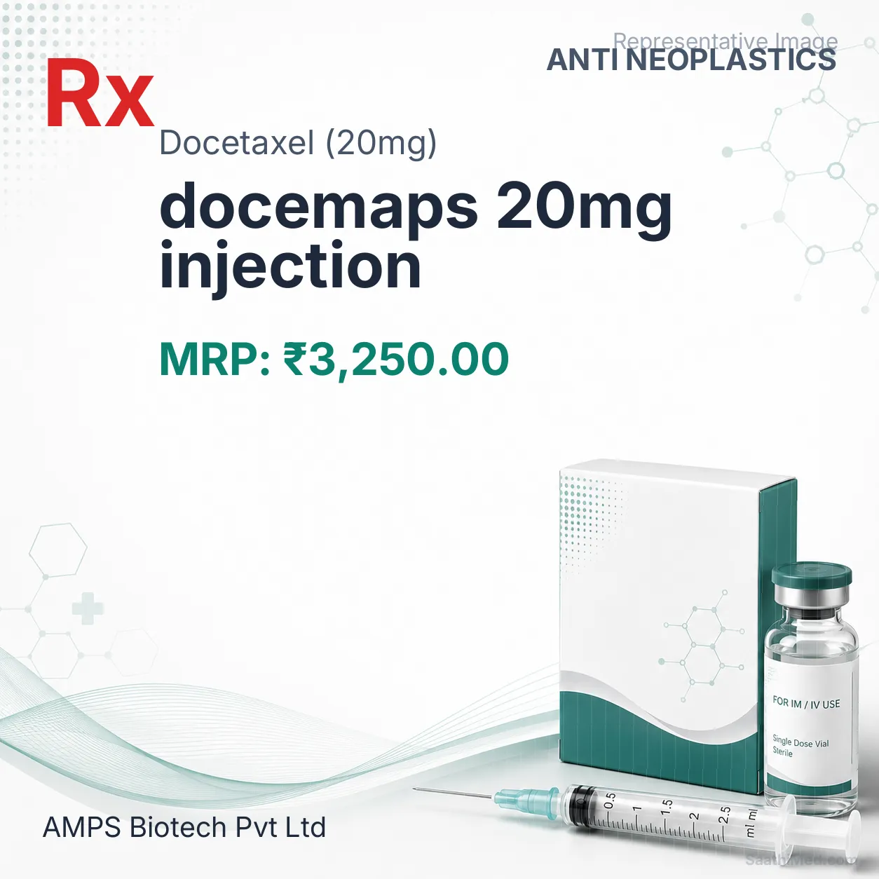 docemaps 20mg injection Allopathy (Docetaxel (20mg)) - Uses in Hindi, Side Effects, Substitutes & Price in India