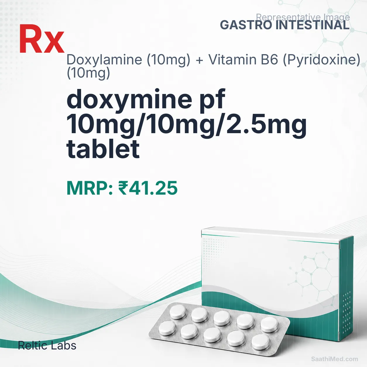 doxymine pf 10mg/10mg/2.5mg tablet Allopathy (Doxylamine (10mg)) - Uses in Hindi, Side Effects, Substitutes & Price in India