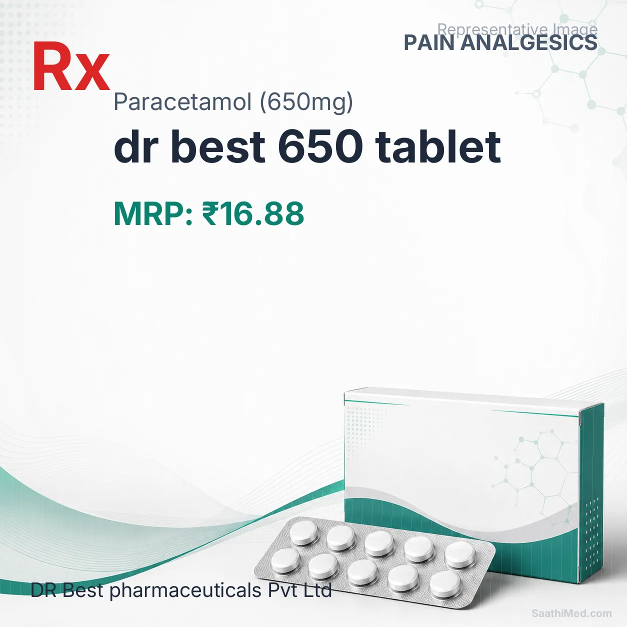 dr best 650 tablet Allopathy (Paracetamol (650mg)) - Uses in Hindi, Side Effects, Substitutes & Price in India