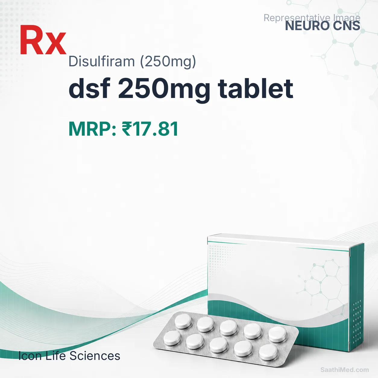 dsf 250mg tablet Allopathy (Disulfiram (250mg)) - Uses in Hindi, Side Effects, Substitutes & Price in India