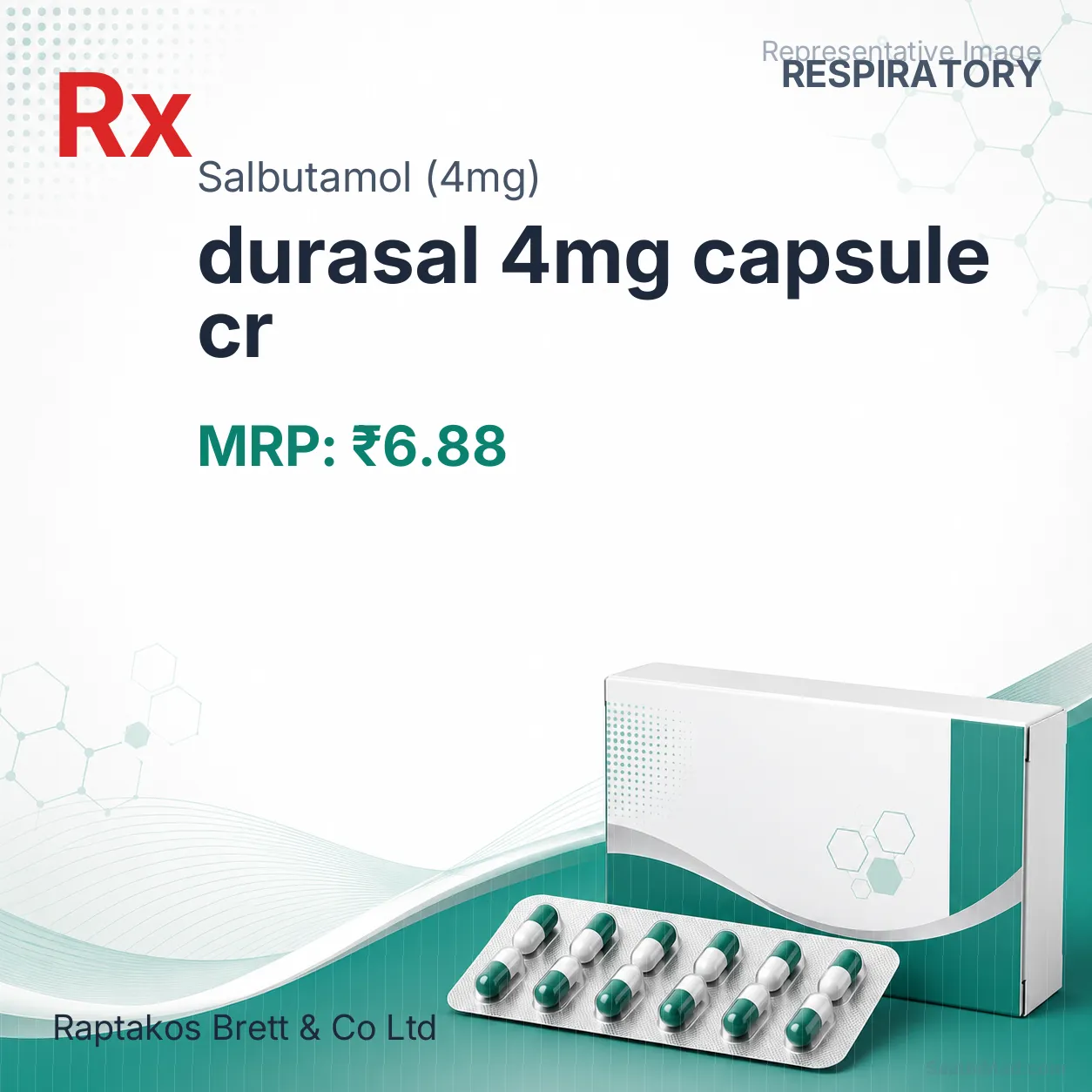 durasal 4mg capsule cr Allopathy (Salbutamol (4mg)) - Uses in Hindi, Side Effects, Substitutes & Price in India