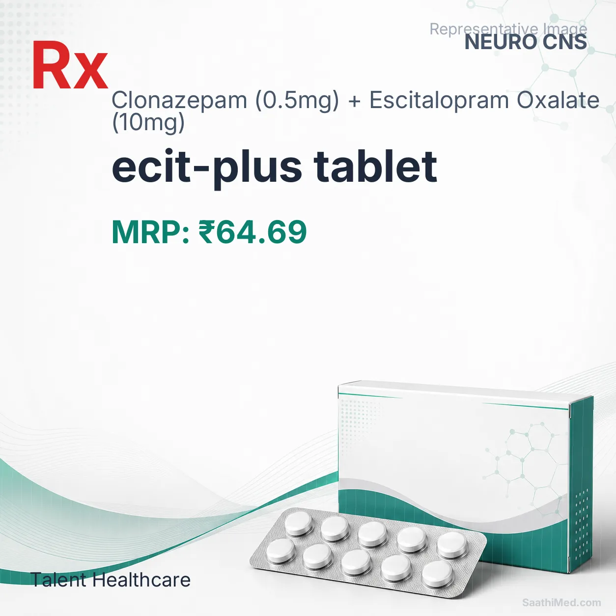 ecit-plus tablet Allopathy (Clonazepam (0.5mg)) - Uses in Hindi, Side Effects, Substitutes & Price in India