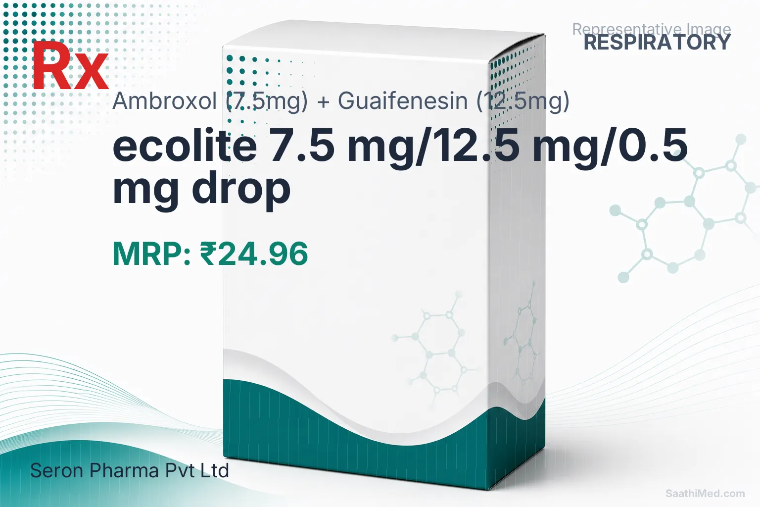 ecolite 7.5 mg/12.5 mg/0.5 mg drop Allopathy (Ambroxol (7.5mg)) - Uses in Hindi, Side Effects, Substitutes & Price in India